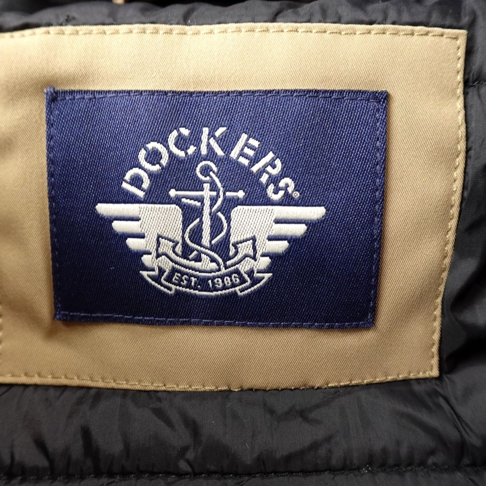 Dockers DOCKERS Jacket Mens S Beige Softshell Lined Insulated Zip Hooded Puffer Coat Winter Casual Front Zip Pockets Logo Reusable Size US S / EU 44-46 / 1 - 3 Thumbnail