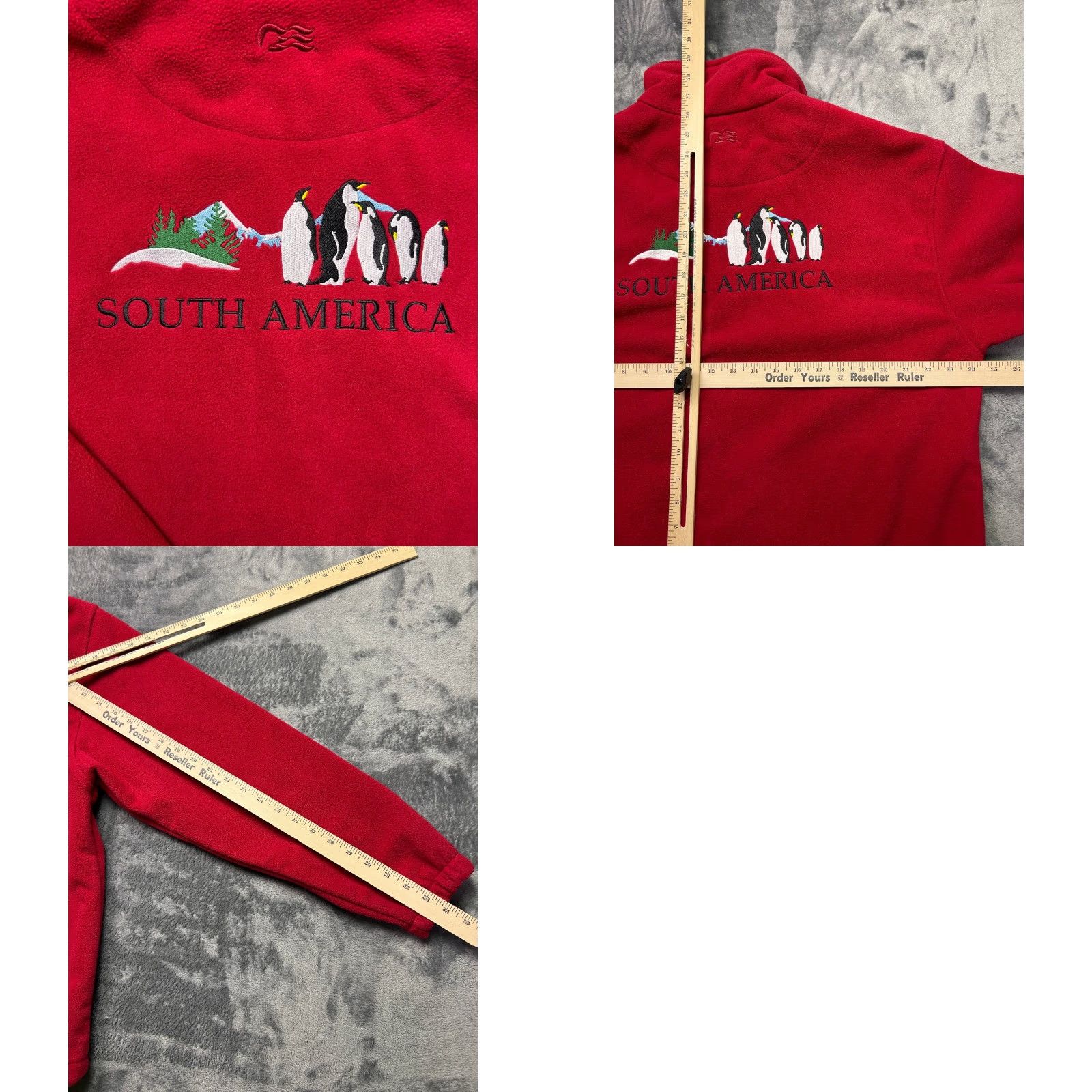 Vintage VINTAGE Princess Cruises Fleece Jacket Red Full Zip Penguin Embroidered M Unisex Adults Sweatshirt 90s Animals Beach Size M Mens/Womens Size US M / EU 48-50 / 2 - 8 Thumbnail