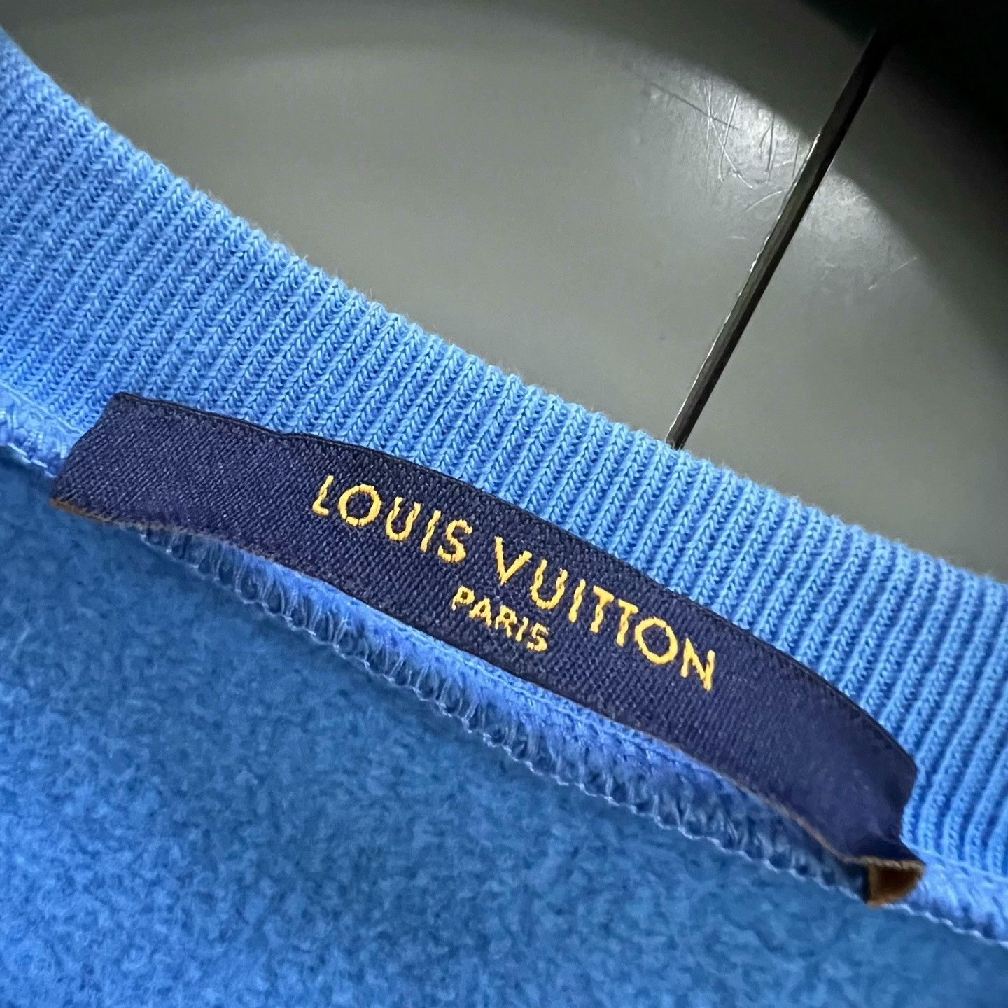 Louis Vuitton Louis Vuitton Blue Logo Print Sweatshirt Size US M / EU 48-50 / 2 - 3 Thumbnail
