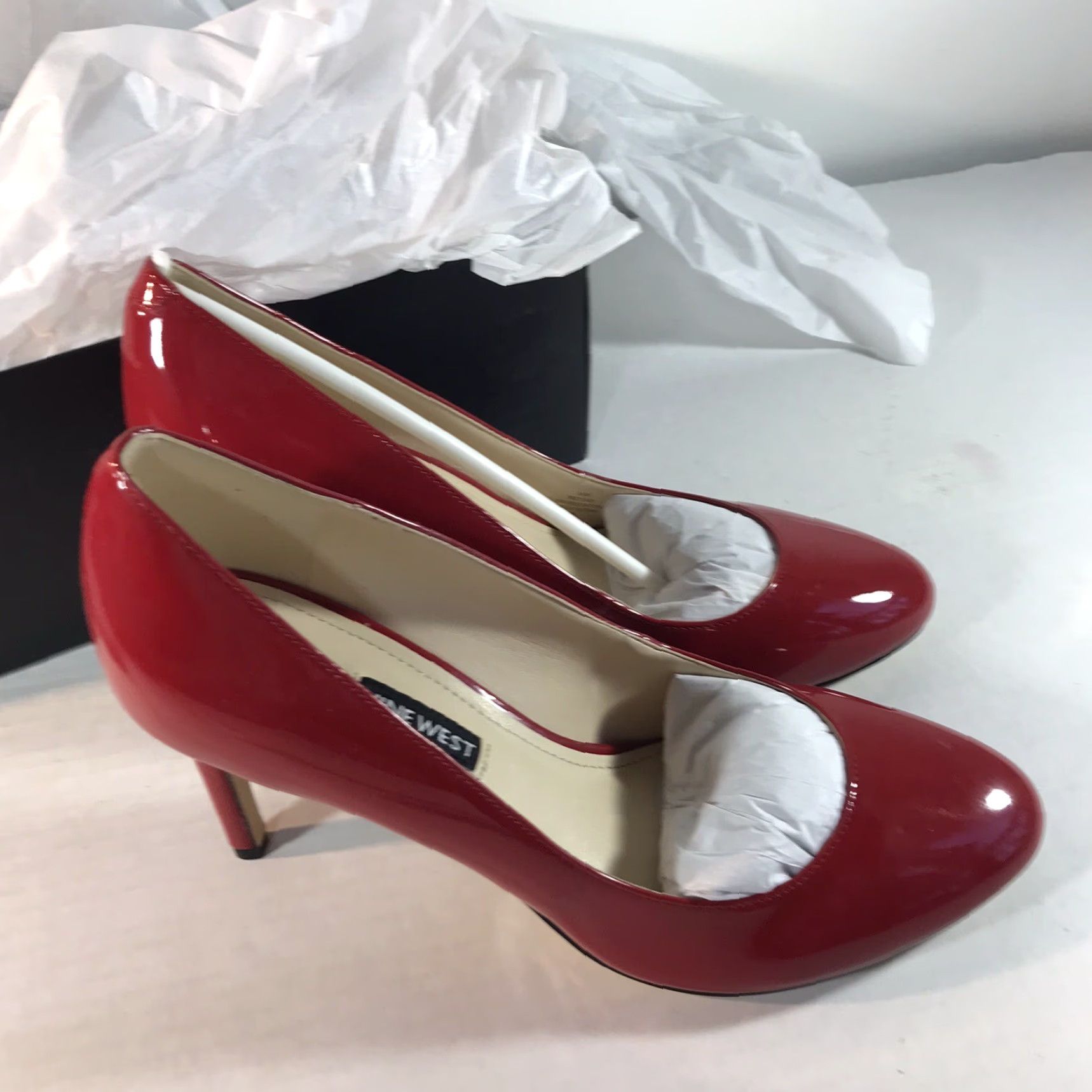 Nine West Nine West Pump Heels Womens Size 8.5M Red Patent Leather 4in Stiletto New Size US 9 / IT 39 - 2 Thumbnail