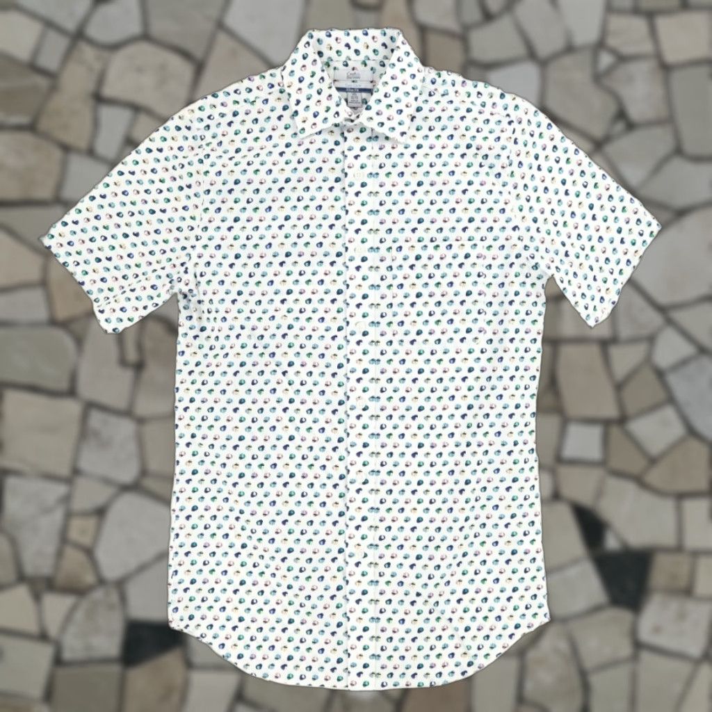 Croft & Barrow Croft & Barrow Derby Jockey Helmet All Over Print Button Up Shirt White Men's S Size US S / EU 44-46 / 1 - 1 Thumbnail
