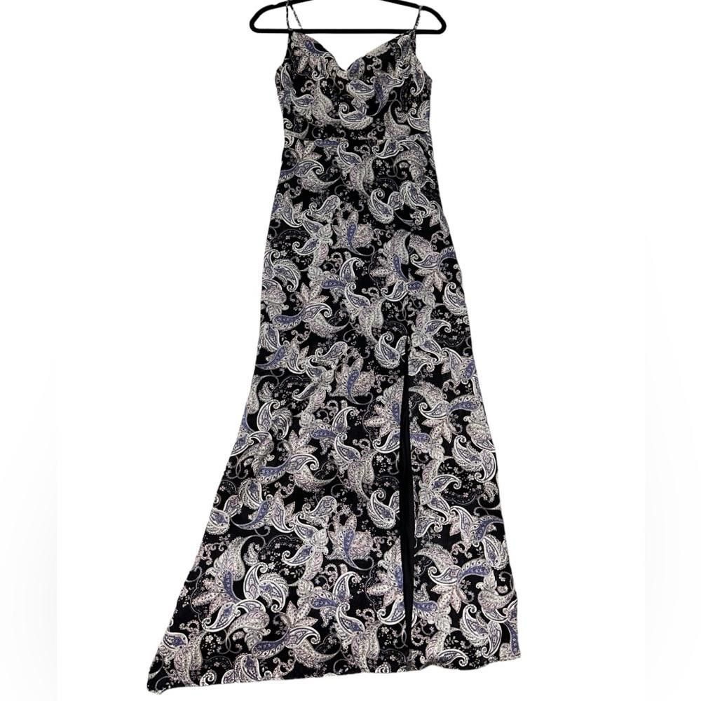 Designer Laundry By Shelli Segal l Paisley Maxi Dress 2 Size XS / US 0-2 / IT 36-38 - 3 Thumbnail