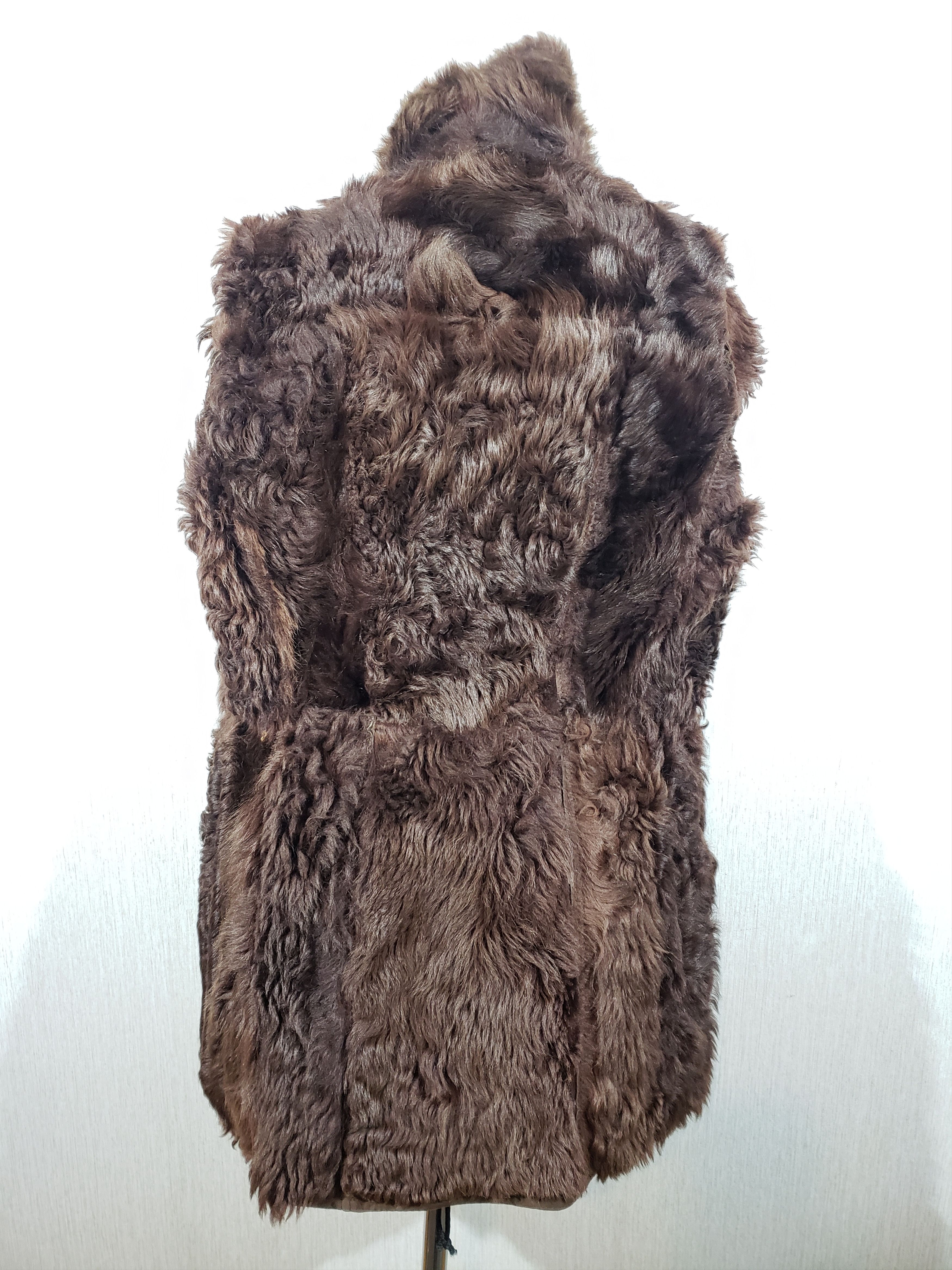 Other Men's brown sheepskin coat with buttons. Size US M / EU 48-50 / 2 - 7 Thumbnail
