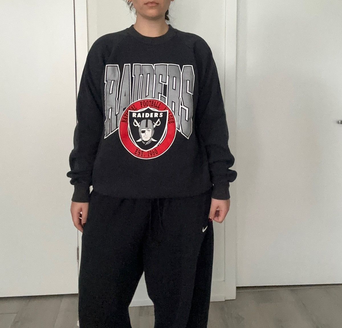 NFL 90s Fruit of the Loom Tag l LA Raiders NFL Crewneck Size US XL / EU 56 / 4 - 3 Thumbnail