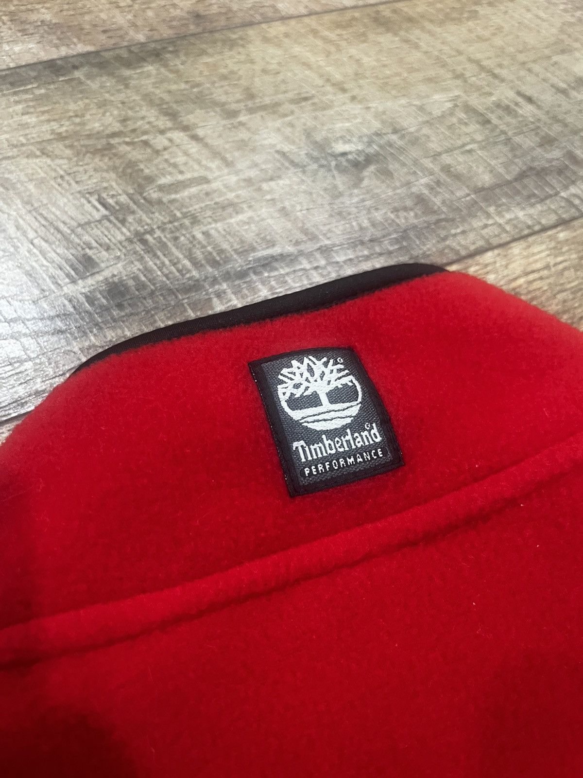 Timberland Vintage 1987 Timberland Polartec 1/2 Zip Fleece Red Large Size US L / EU 52-54 / 3 - 14 Thumbnail