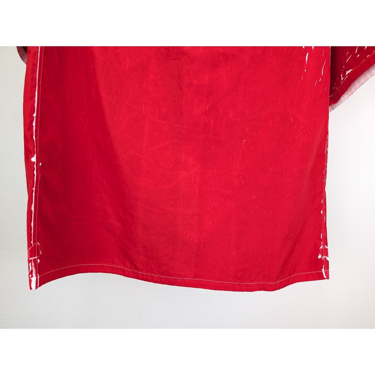 Prada o1rshd1 Popeline Shirt in Rosso Size US S / EU 44-46 / 1 - 12 Thumbnail