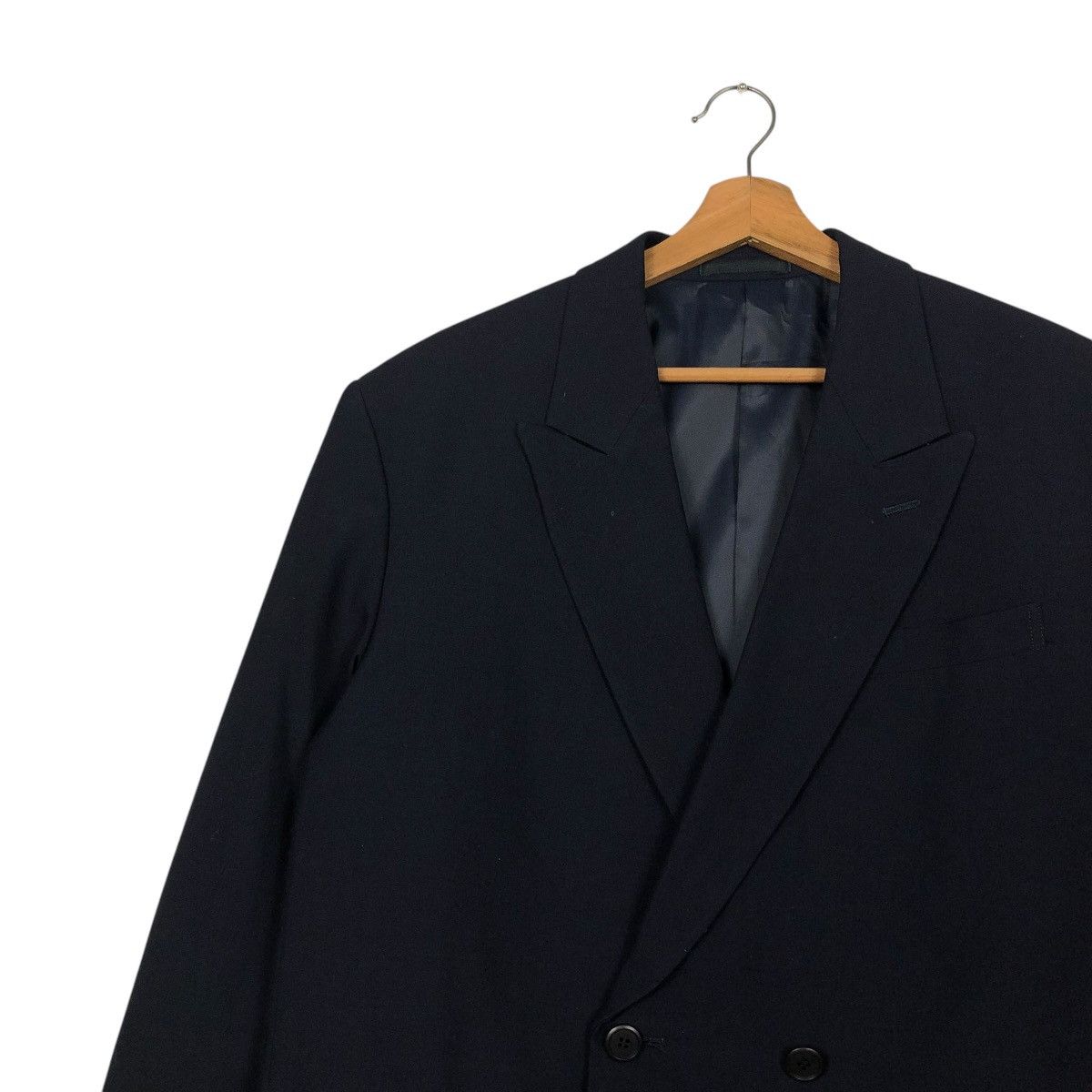 Yohji Yamamoto 🔥VINTAGE COATS JACKET YOHJI YAMAMOTO RAILWAY DOUBLE BREAST Size US M / EU 48-50 / 2 - 9 Thumbnail