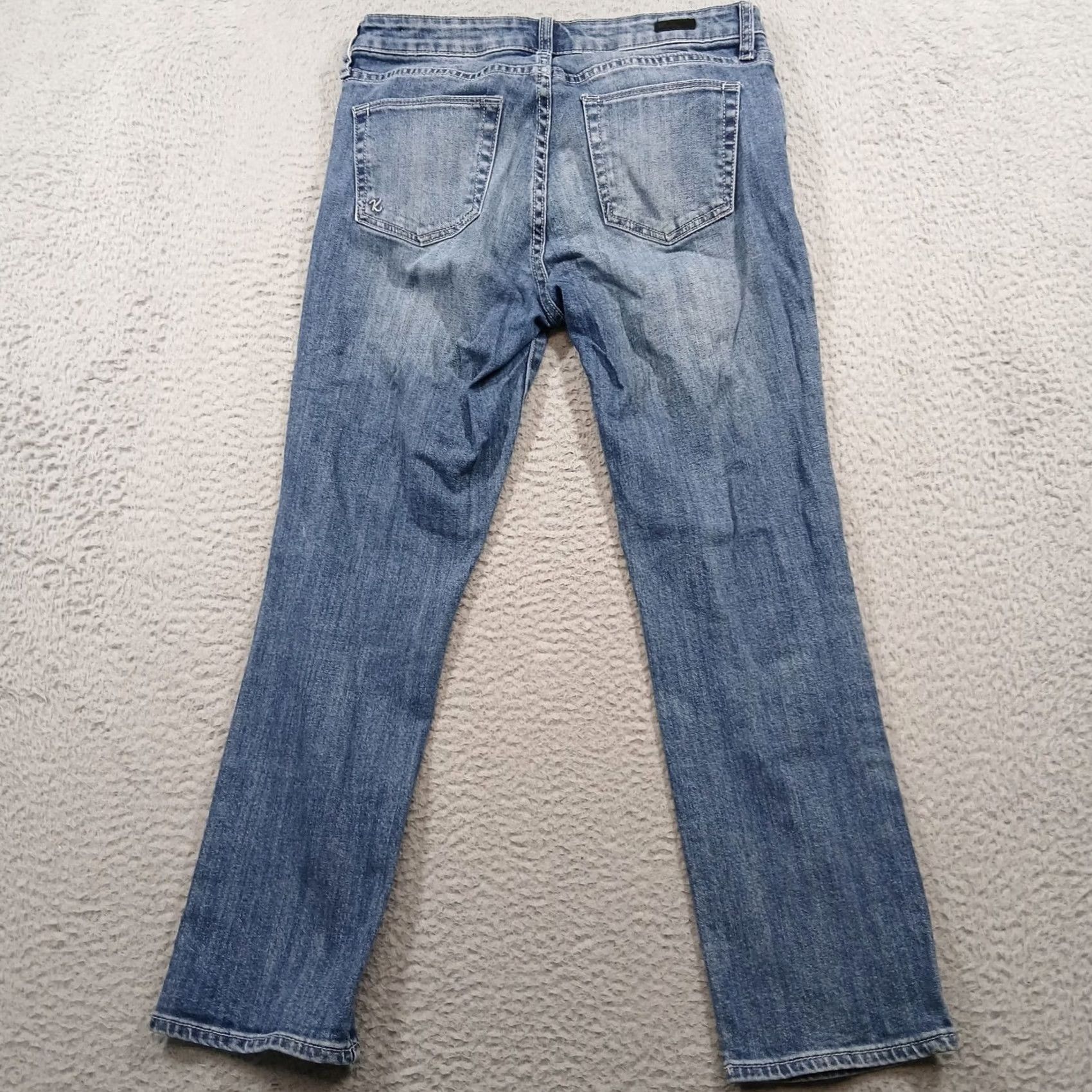 Vintage KUT from the Kloth Reese Straight Leg Ankle Jeans 6 Medium Wash Cotton Blend Size 28" / US 6 / IT 42 - 3 Thumbnail