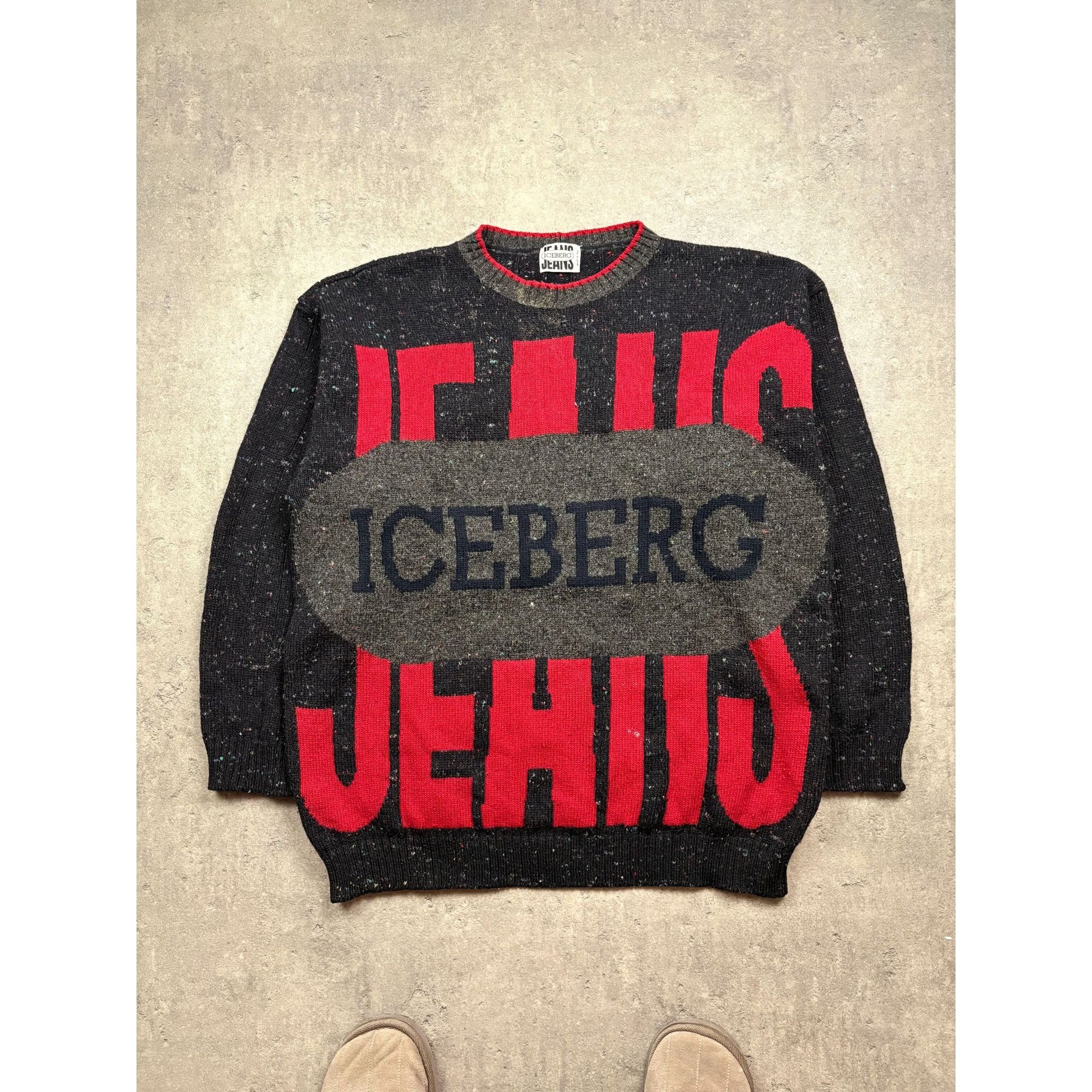 Iceberg × Luxury × Streetwear ICEBERG Felix The Cat Knit Black