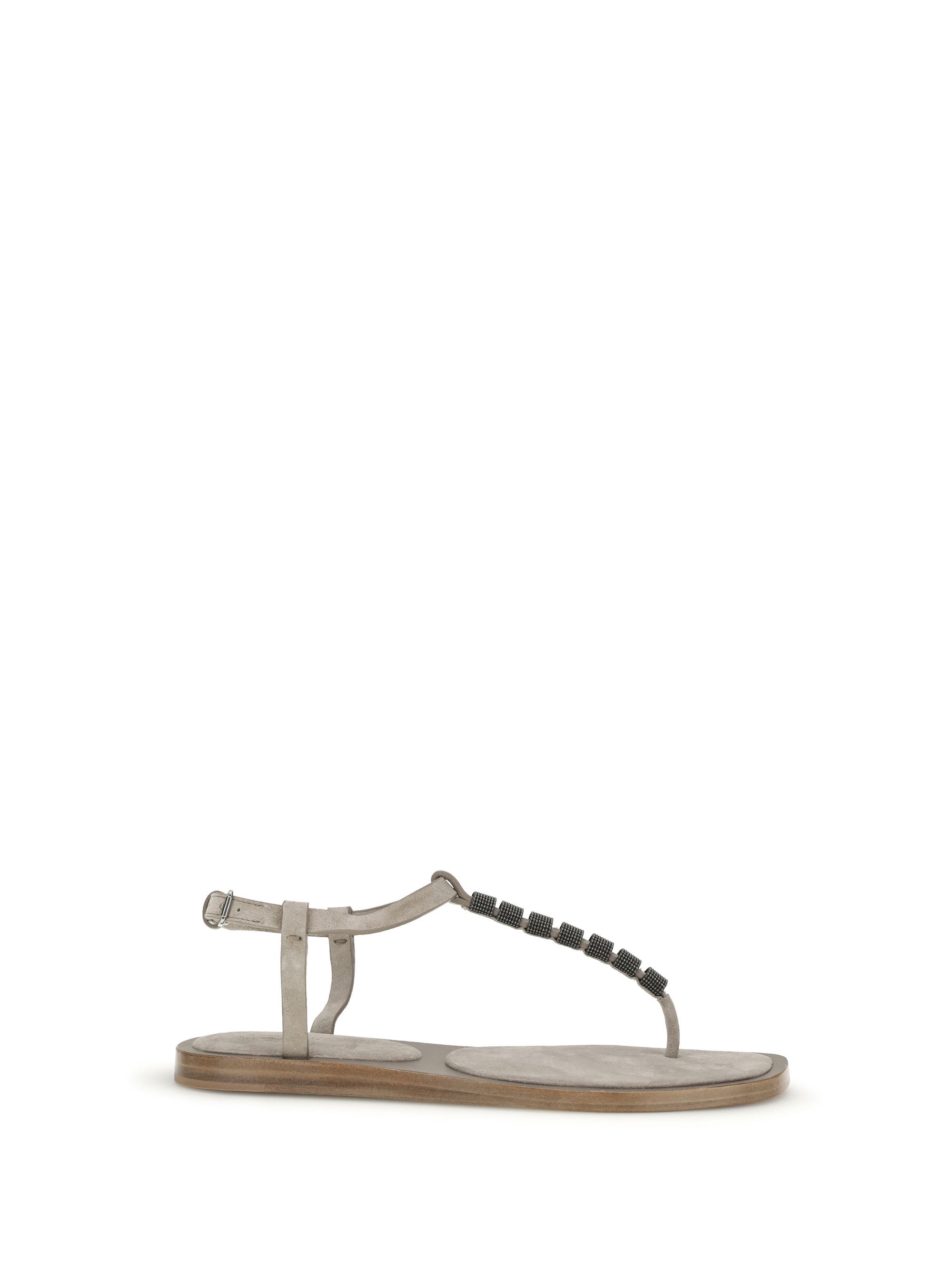 Brunello Cucinelli Embellished Sandals Size US 9 / IT 39 - 1 Thumbnail