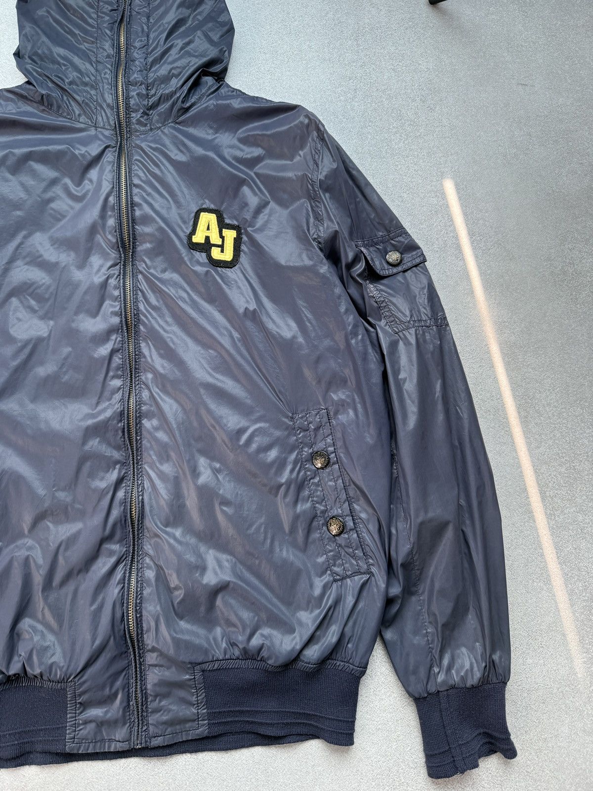 Armani Armani Jeans Ninja Windbreaker Jacket Vintage Full Zip Y2K Size US XL / EU 56 / 4 - 6 Thumbnail