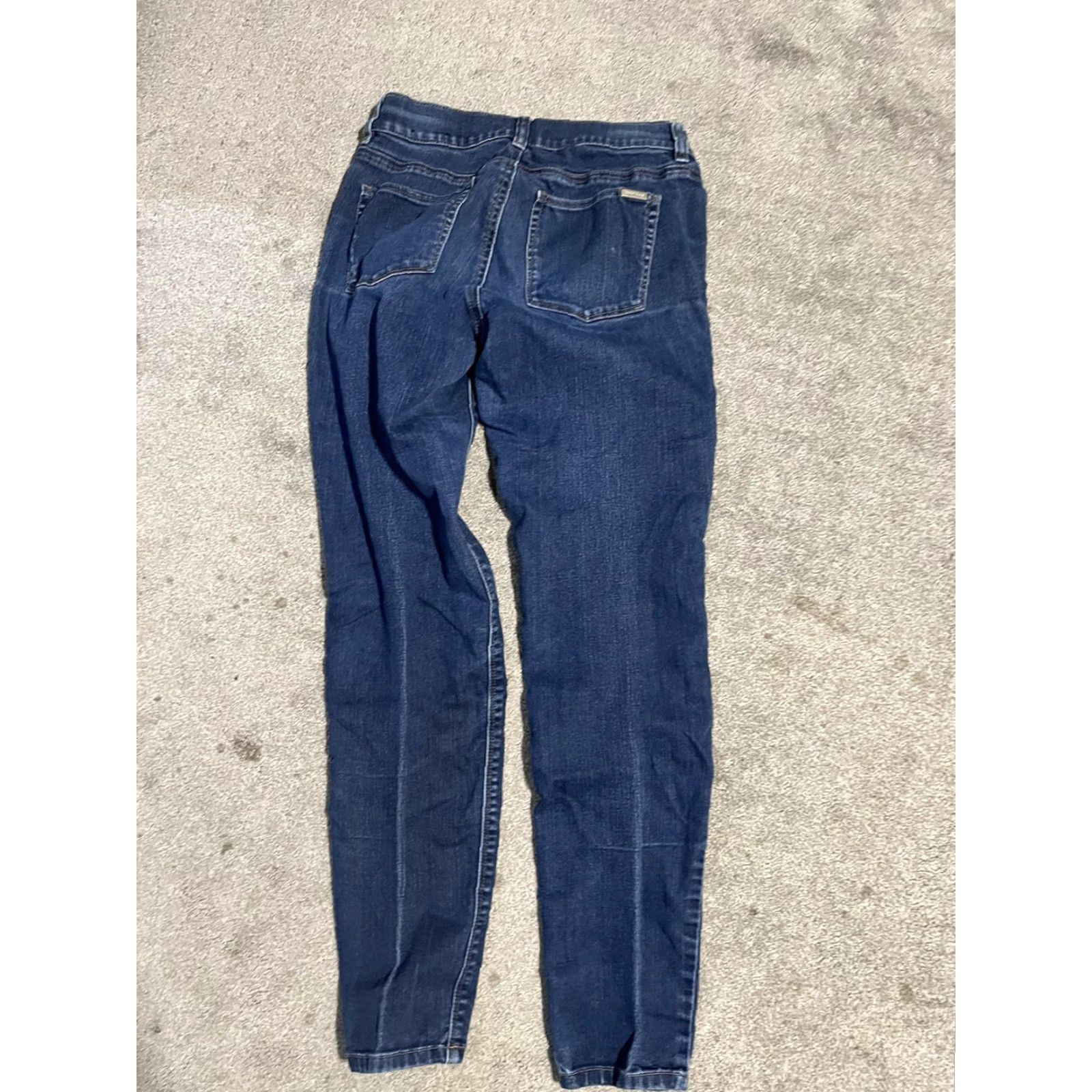 White House Black Market White House Black Market Jeans Womens XS Blue Low Rise Skinny Denim Distres Size 26" / US 2 / IT 38 - 3 Thumbnail