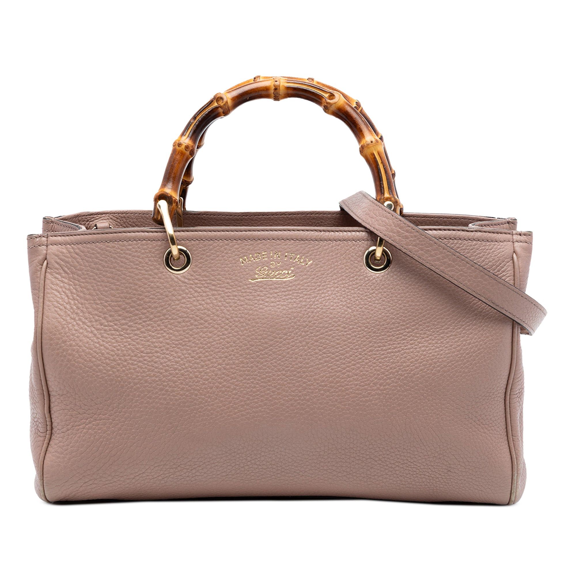Gucci Medium Calfskin Bamboo Shopper Satchel Size ONE SIZE - 1 Thumbnail