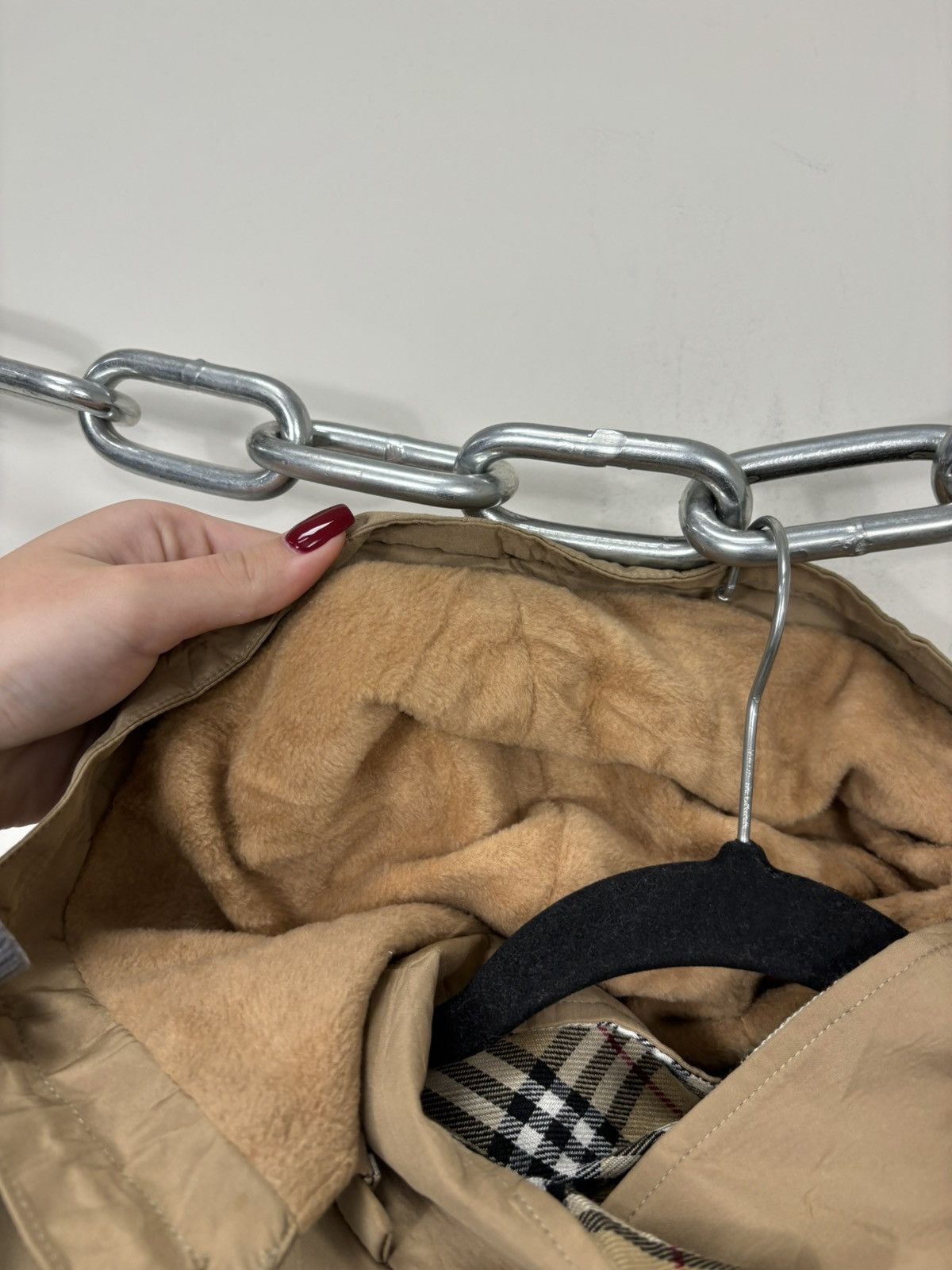 Burberry Vintage Burberry Nova Check Classic Belted Hooded Coat Size US L / EU 52-54 / 3 - 15 Thumbnail