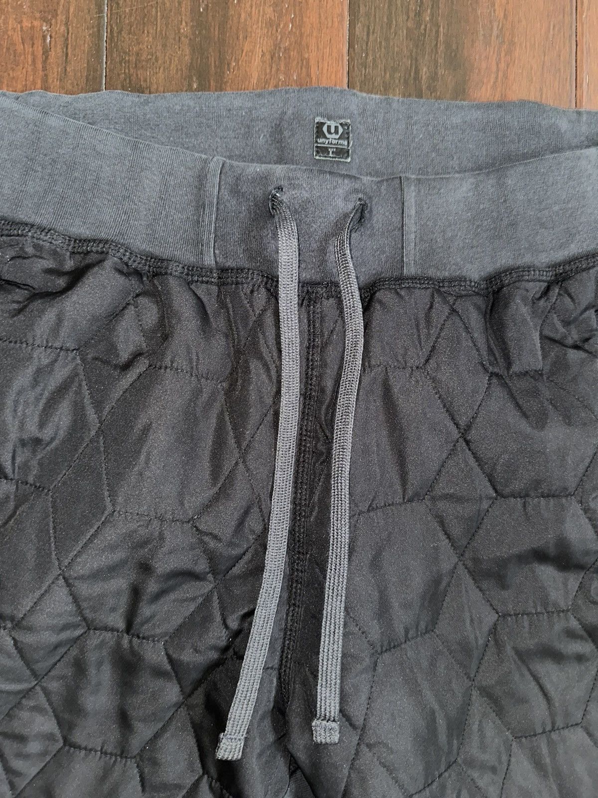 Unyforme Unyforme Quilted Black Joggers Size US 30 / EU 46 - 3 Thumbnail