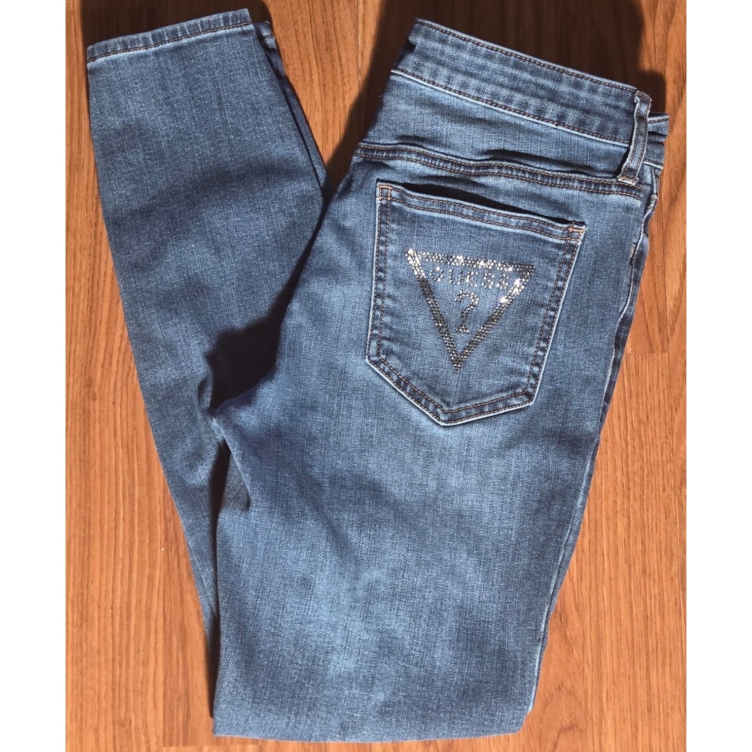 Guess Vintage Guess Jeans - Women's Size 27 - Distressed Blue Size 27" / US 4 / IT 40 - 2 Thumbnail