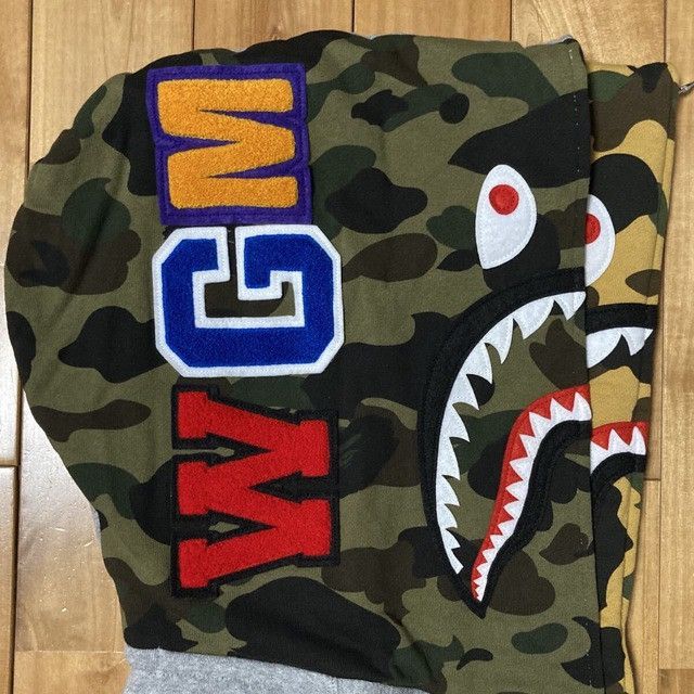 Bape BAPE CAMO Double Shark Full Zip Hoodie a bathing ape Size US L / EU 52-54 / 3 - 4 Thumbnail