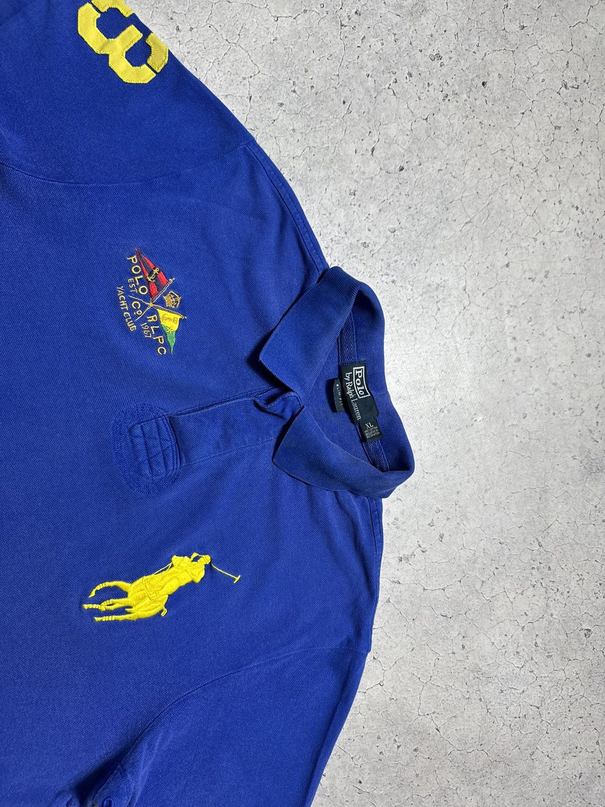 Polo Ralph Lauren Polo Ralph Lauren RLPC Big Pony #3 Polo Shirt Blue Size XL Size US XL / EU 56 / 4 - 4 Thumbnail