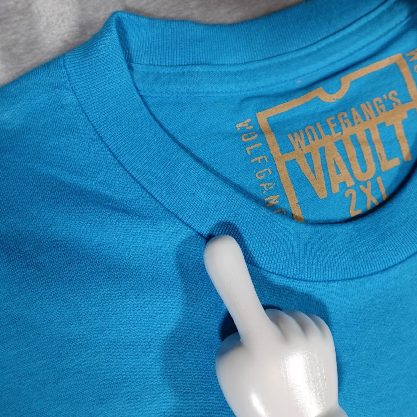 Vintage VINTAGE Wolfgangs Vault Band T-Shirt Men's 2XL Cotton Blue Short Sleeve Crew Neck Music Concert Size US XXL / EU 58 / 5 - 4 Thumbnail