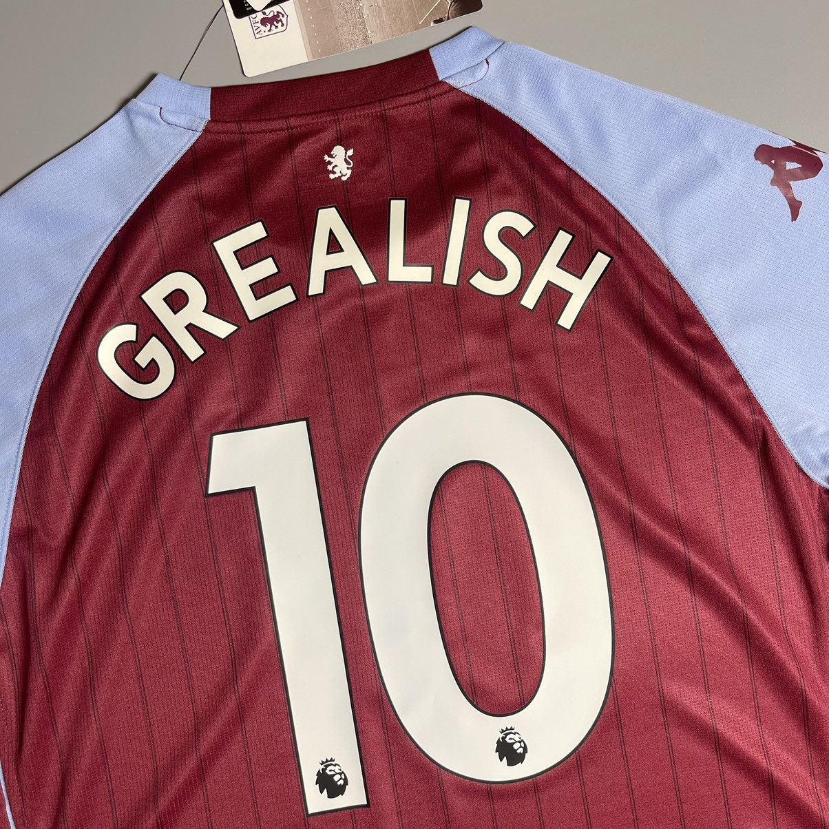 Kappa × Vintage ASTON VILLA KAPPA 2020/2021 SOCCER HOME JERSEY #10 GREALISH Size US XXL / EU 58 / 5 - 9 Thumbnail