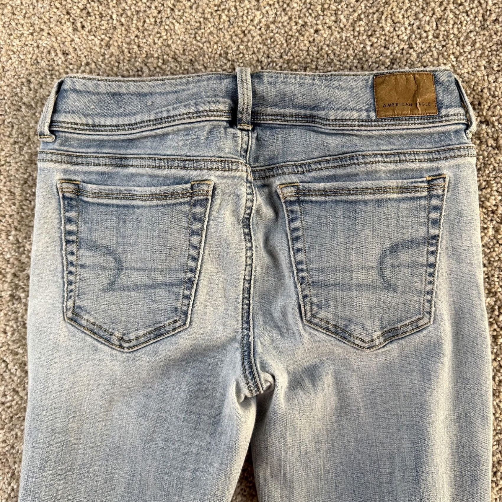 American Eagle Outfitters American Eagle Outfitters Jeans Womens 4 Bootcut Light Wash Blue Stretch Denim 5-Pocket Design Size 27" / US 4 / IT 40 - 3 Thumbnail
