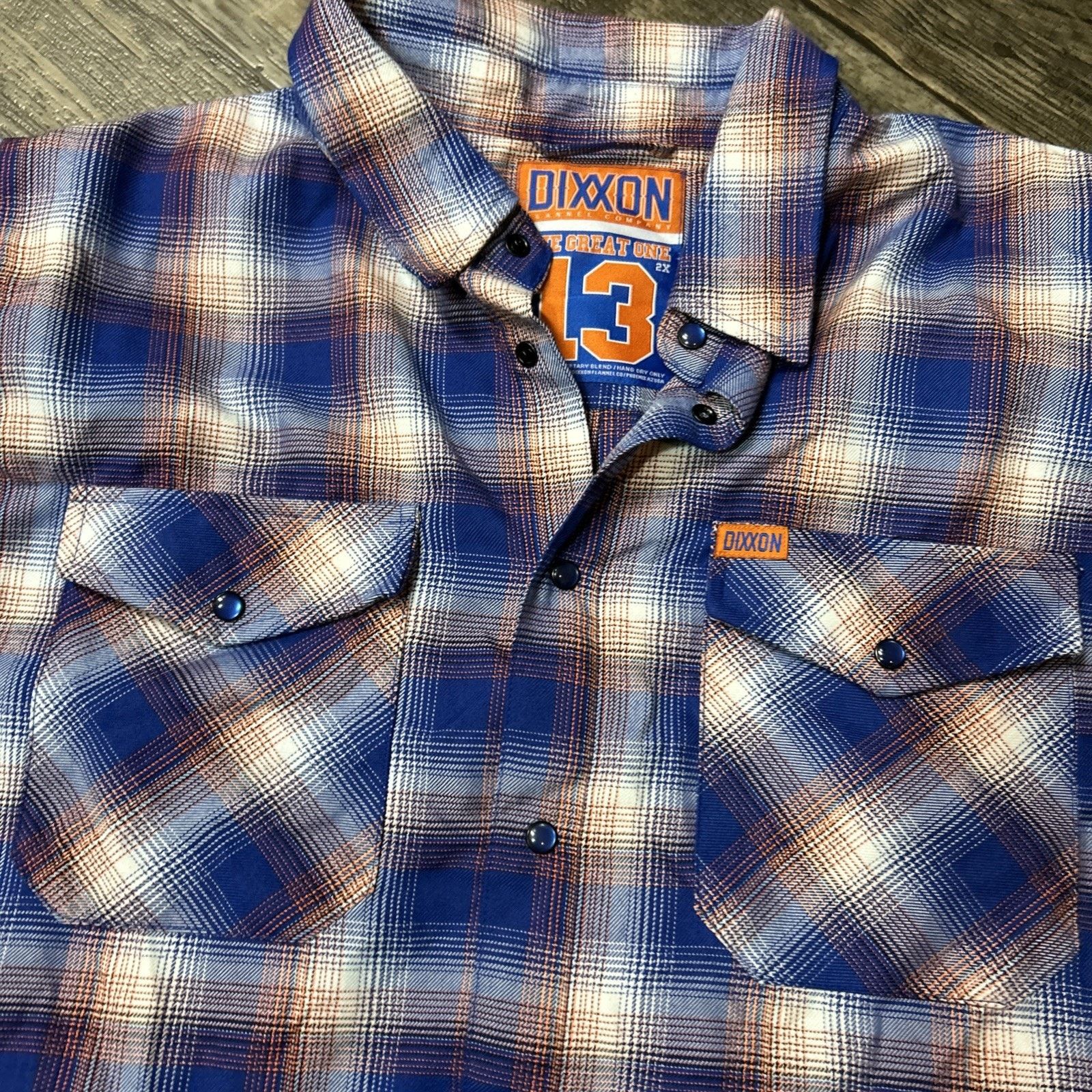 Dixxon Dixxon Flannel The Great One 13 2XL D-Tech Mens Blue Size US XXL / EU 58 / 5 - 3 Thumbnail