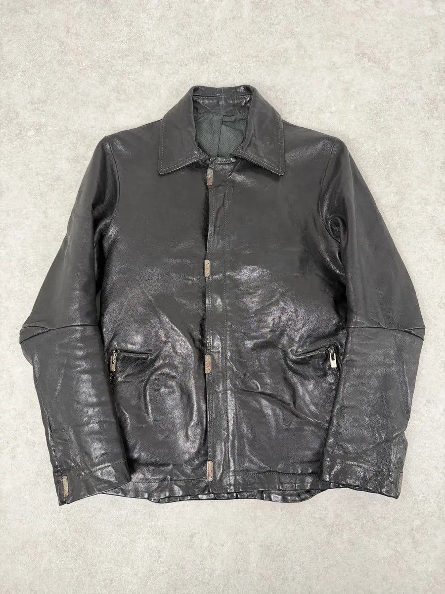 Carol Christian Poell Carol Christian Poell Black Scarstitched Horse Leather Jacket Size US S / EU 44-46 / 1 - 1 Thumbnail