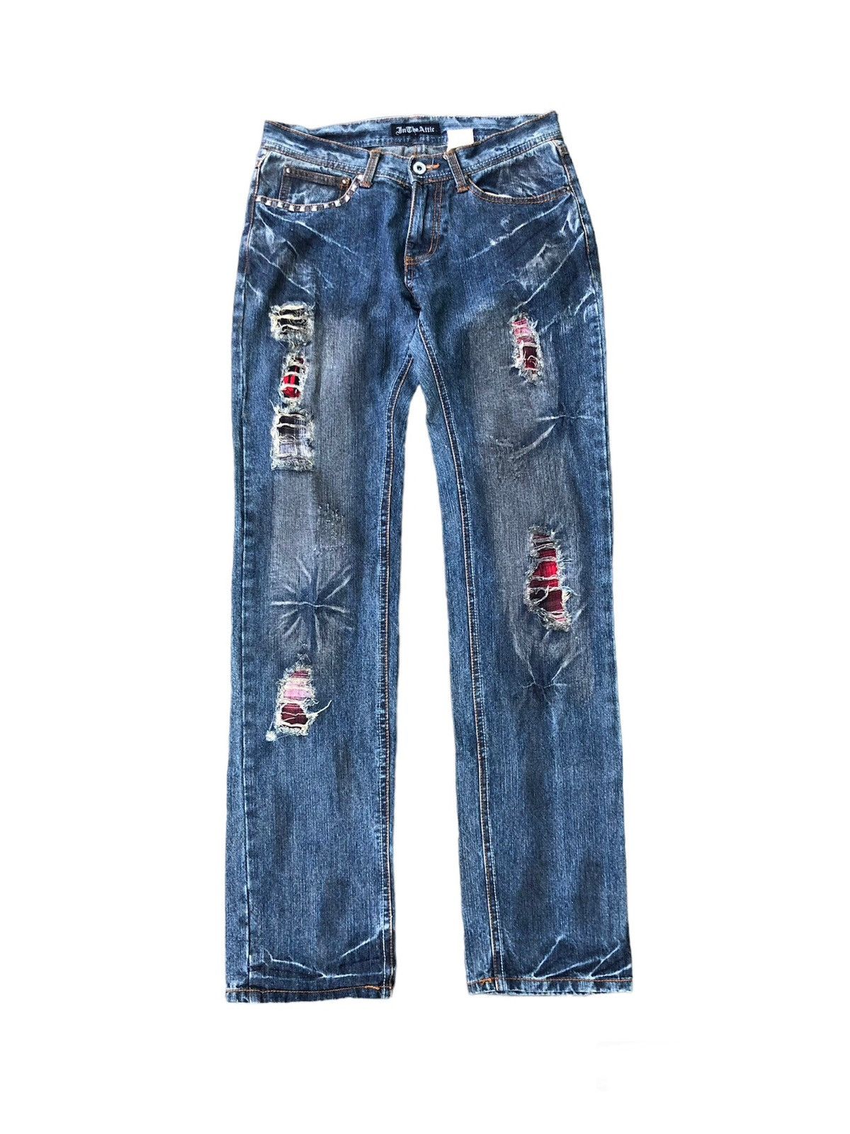 image of If Six Was Nine x In The Attic Accept Offerin The Attic Flared Jeans in Blue (Size 30)