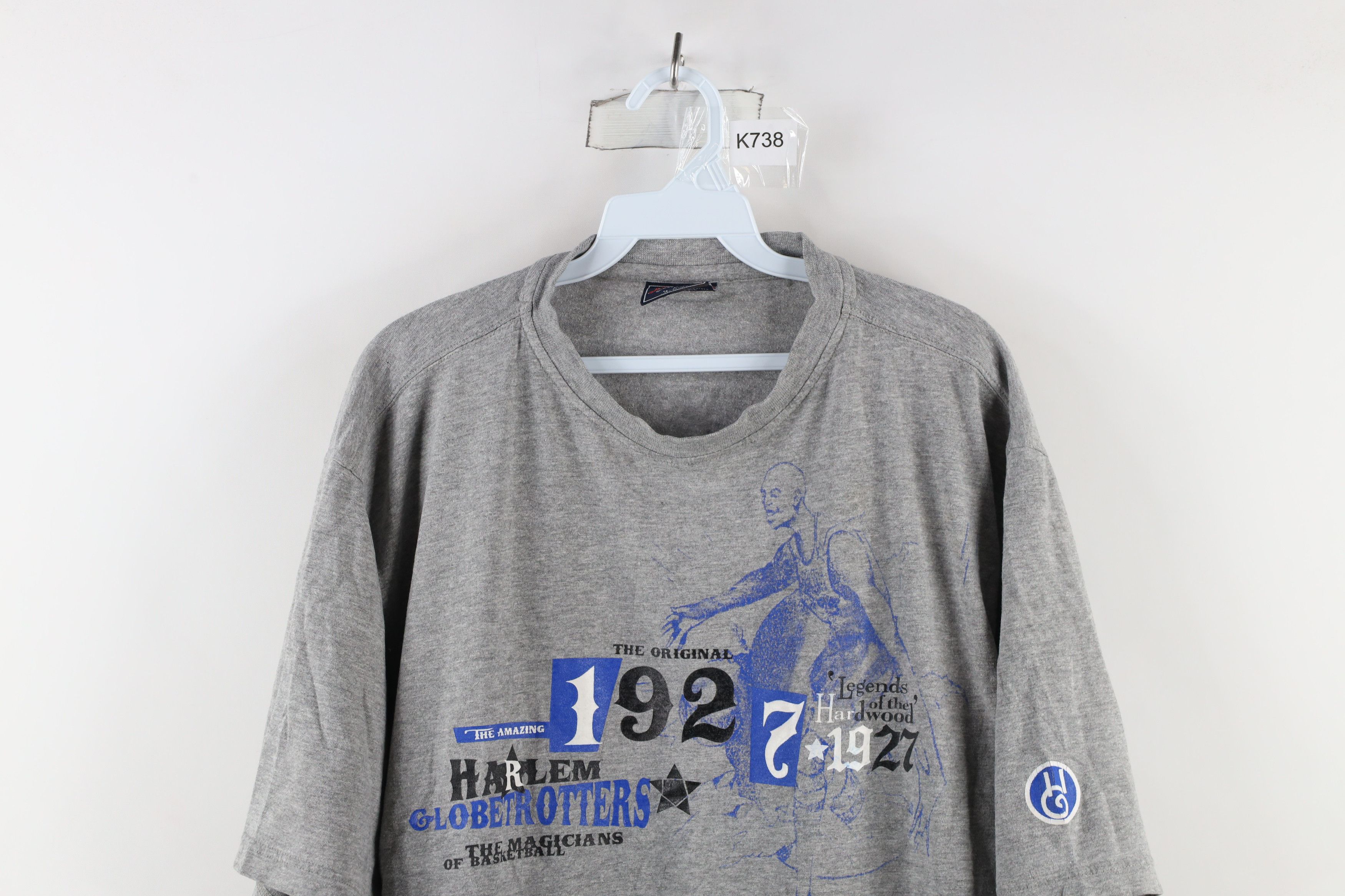 Vintage Vintage 90s Out Harlem Globetrotters Basketball T-Shirt Gray Size US L / EU 52-54 / 3 - 2 Thumbnail