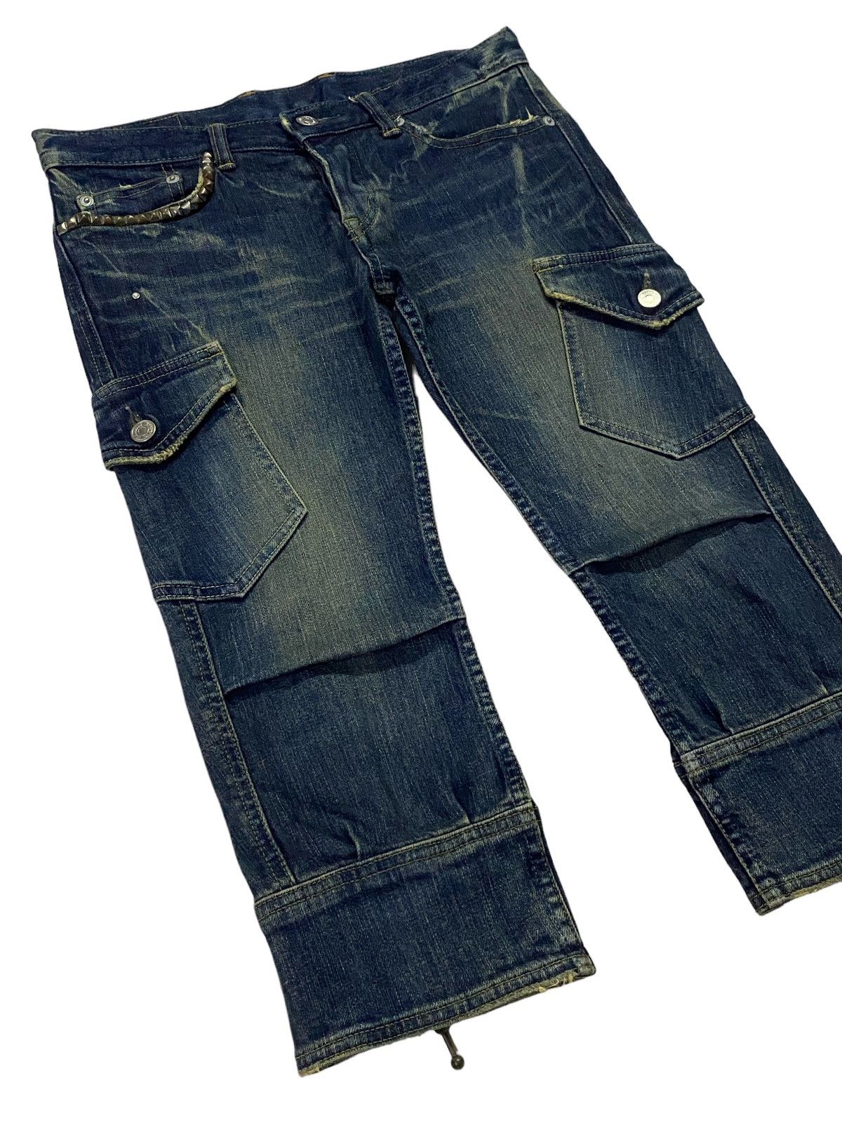 Hysteric Glamour Hysteric Glamour Strechable 3 Quarters Cargo Jeans Size 28" / US 6 / IT 42 - 18 Thumbnail