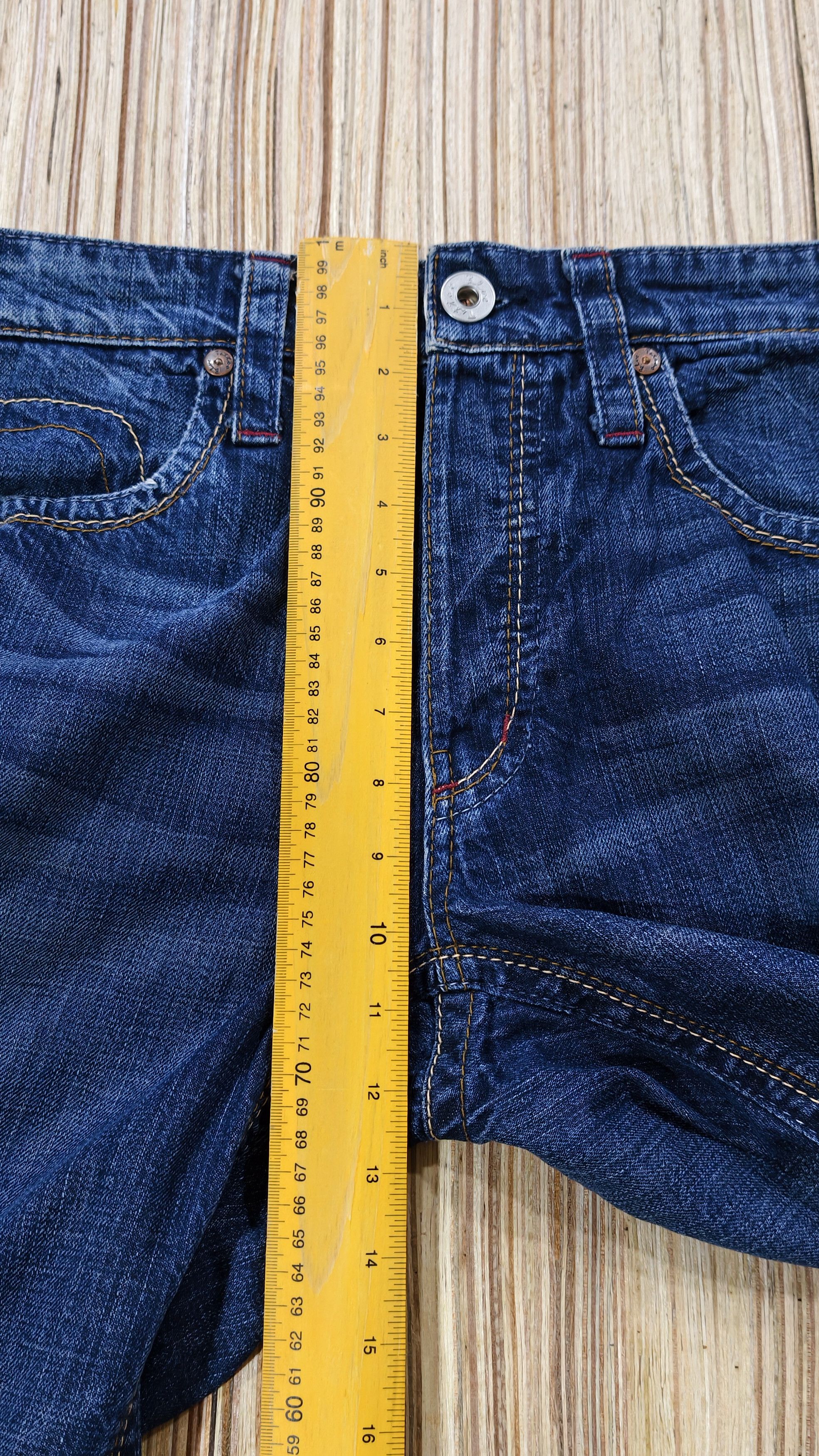 Japanese Brand blue tattoo skull jeans Size US 31 - 14 Thumbnail