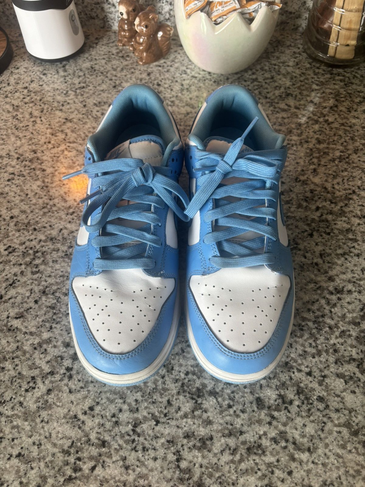 Nike Nike Dunk Low UNC University Blue Size US 9.5 / EU 42-43 - 1 Thumbnail