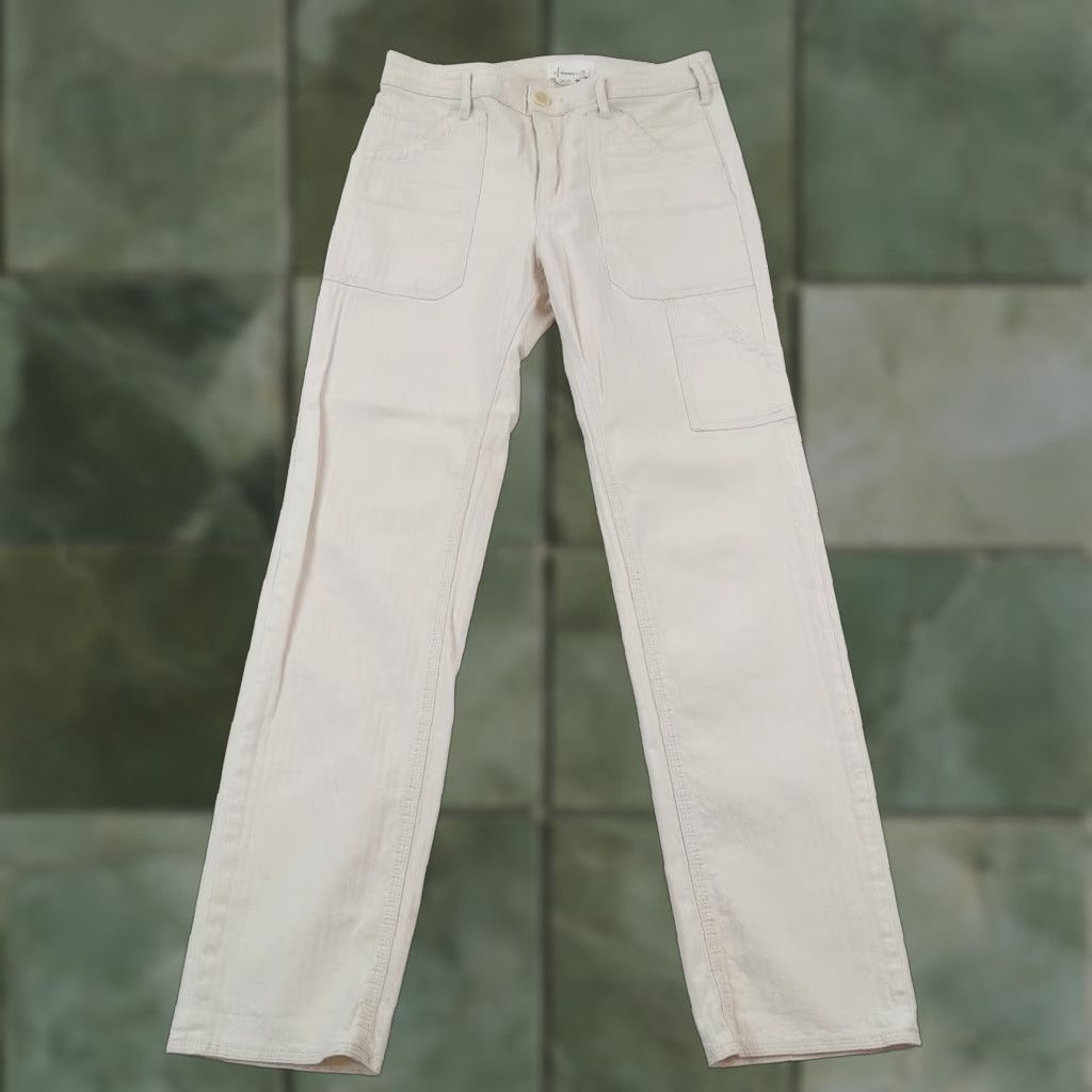 Anthropologie Anthropologie Womens Pants Beige Size 26 30x30 Straight Leg Stretch Size 26" / US 2 / IT 38 - 1 Thumbnail