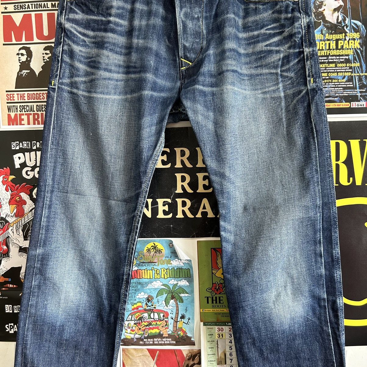 Diesel Vintage Diesel Darron Regular Slim Tapered Denim Size US 33 - 3 Thumbnail