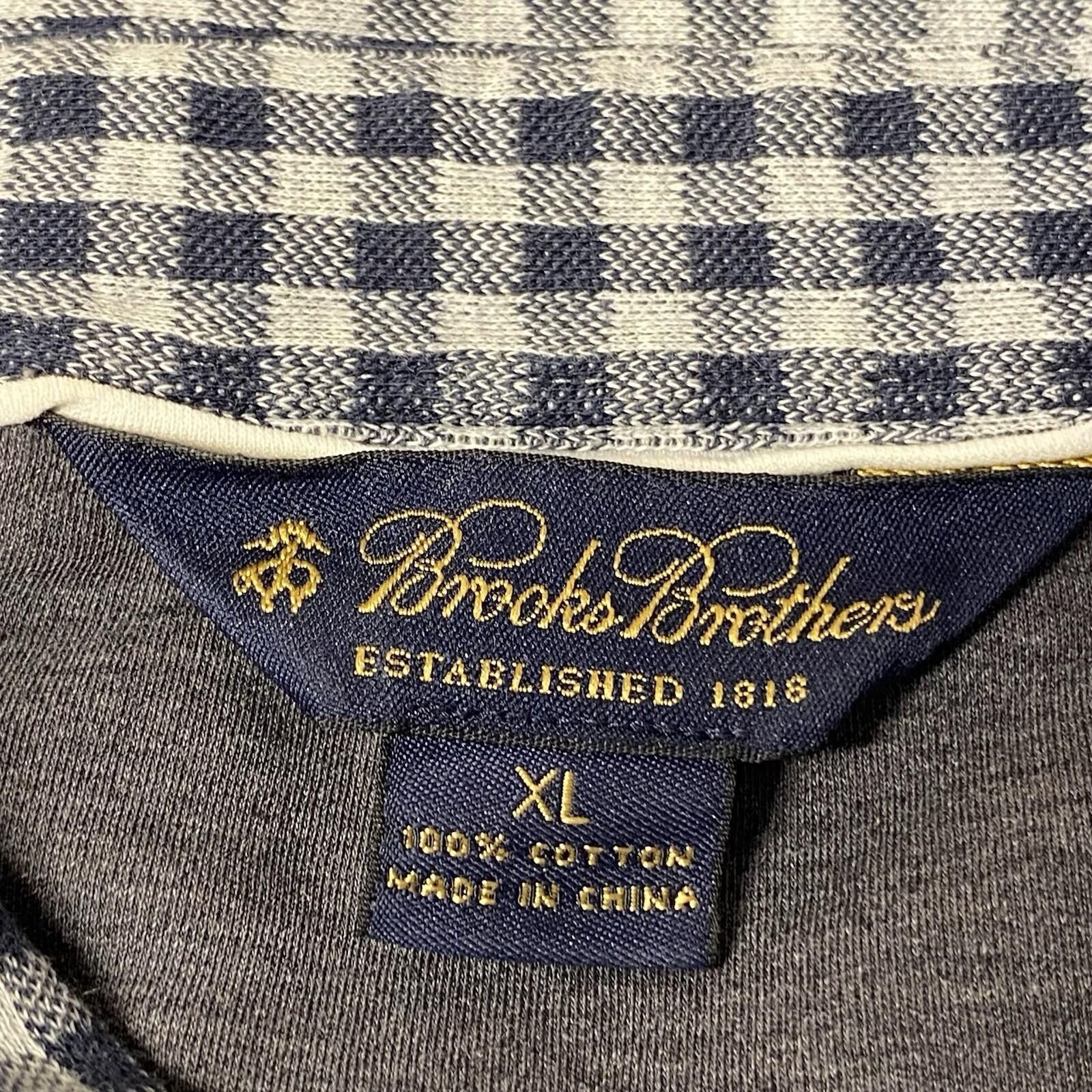 Brooks Brothers Brooks Brothers 1818 Gray Plaid Button Down Shirt Men XL Size US XL / EU 56 / 4 - 2 Thumbnail