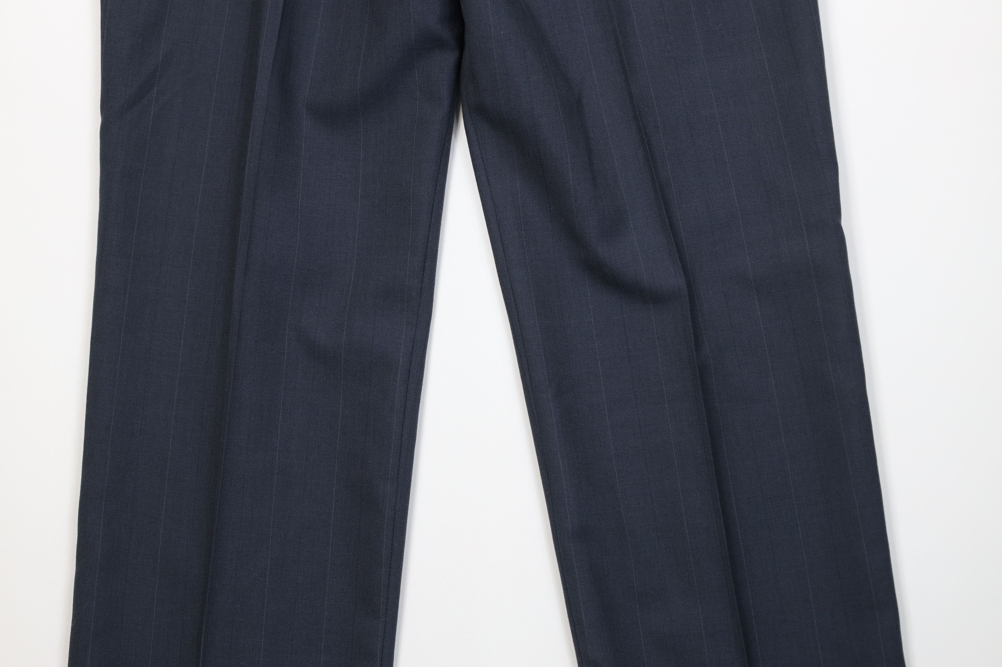 Vintage Vintage 90s Blend Knit Pinstriped Wide Leg Chino Pants USA Size US 34 / EU 50 - 12 Thumbnail