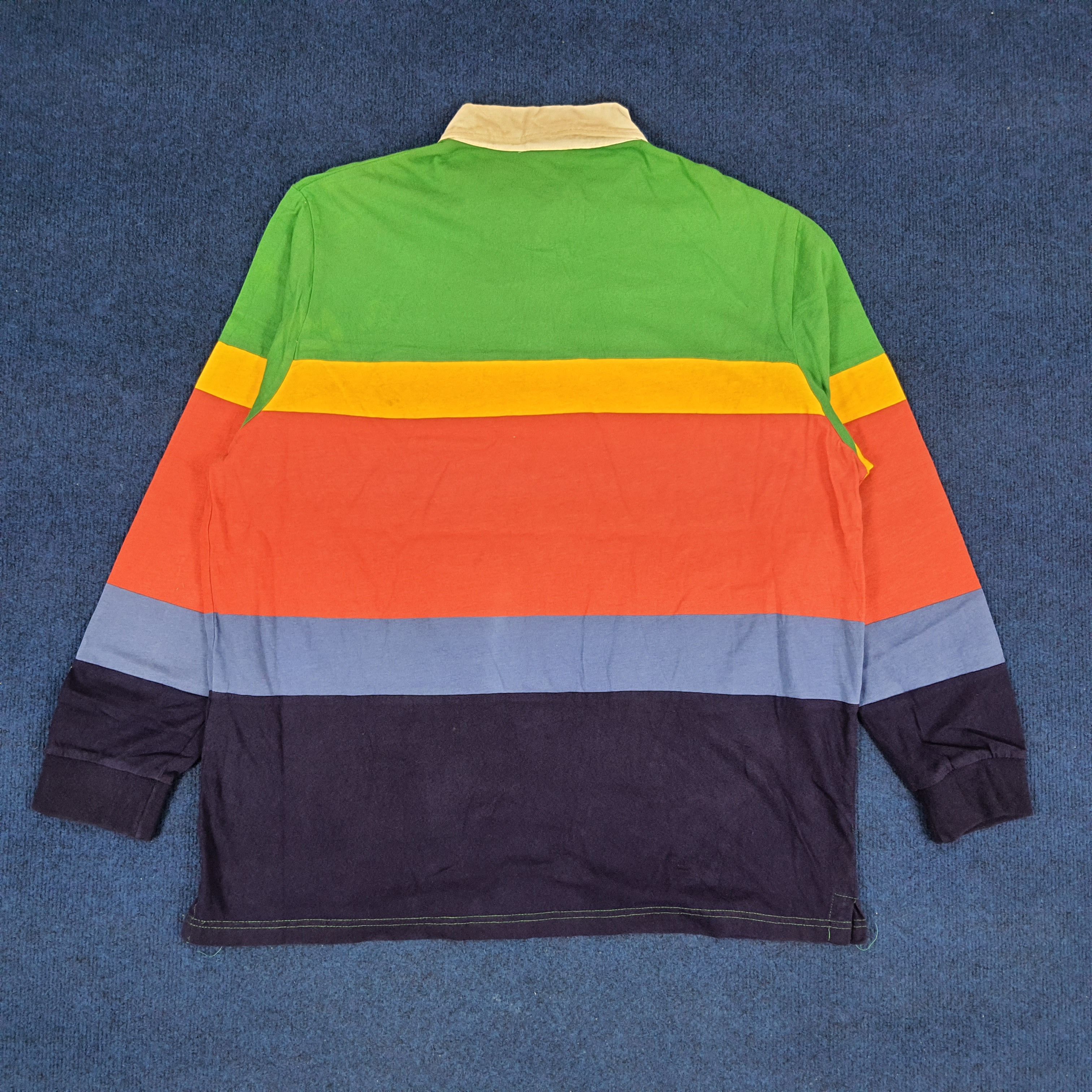 Cross Colours Vintage Cross Colours Colourfull Striped Polo Shirt Size US XL / EU 56 / 4 - 4 Thumbnail