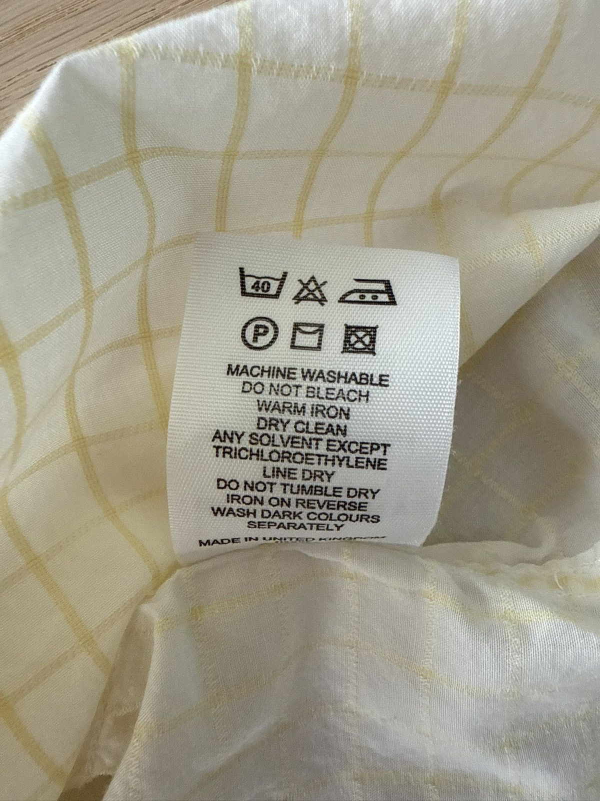 Burberry Burberry Dress-Shirt Yellow Check Size 40L - 7 Thumbnail