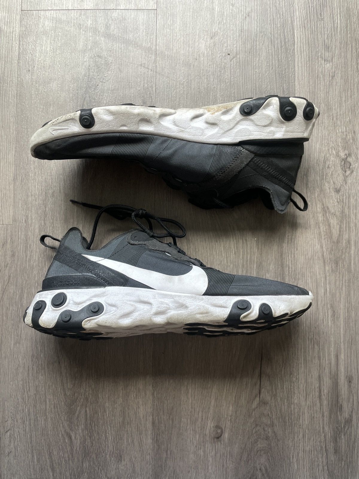 Nike Nike “React Running” Black Sneakers (Sz.11) Size US 11 / EU 44 - 1 Thumbnail