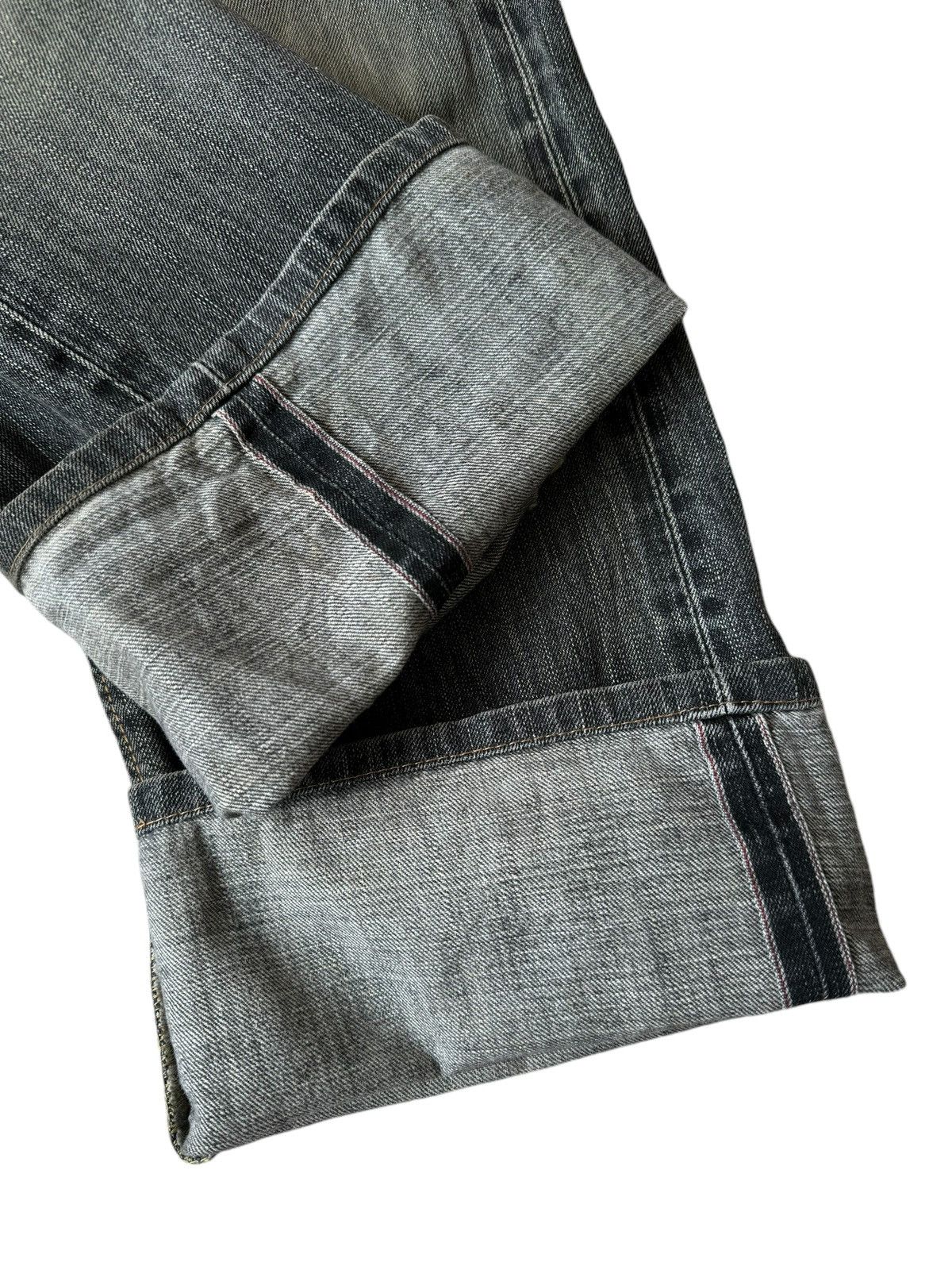 If Six Was Nine Vintage Edwin 505ZX Mud Wash Selvedge Jeans Size US 33 - 10 Thumbnail