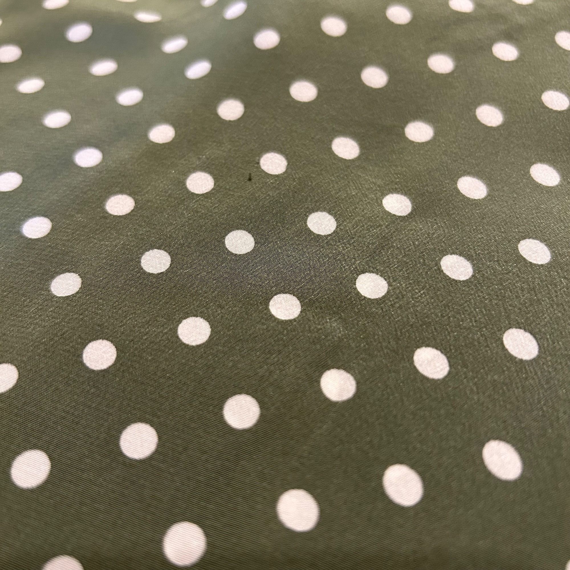 Vintage Vintage Kathie Lee 100% Silk Green Polka Dot Button Up Blous Size XL / US 12-14 / IT 48-50 - 4 Thumbnail