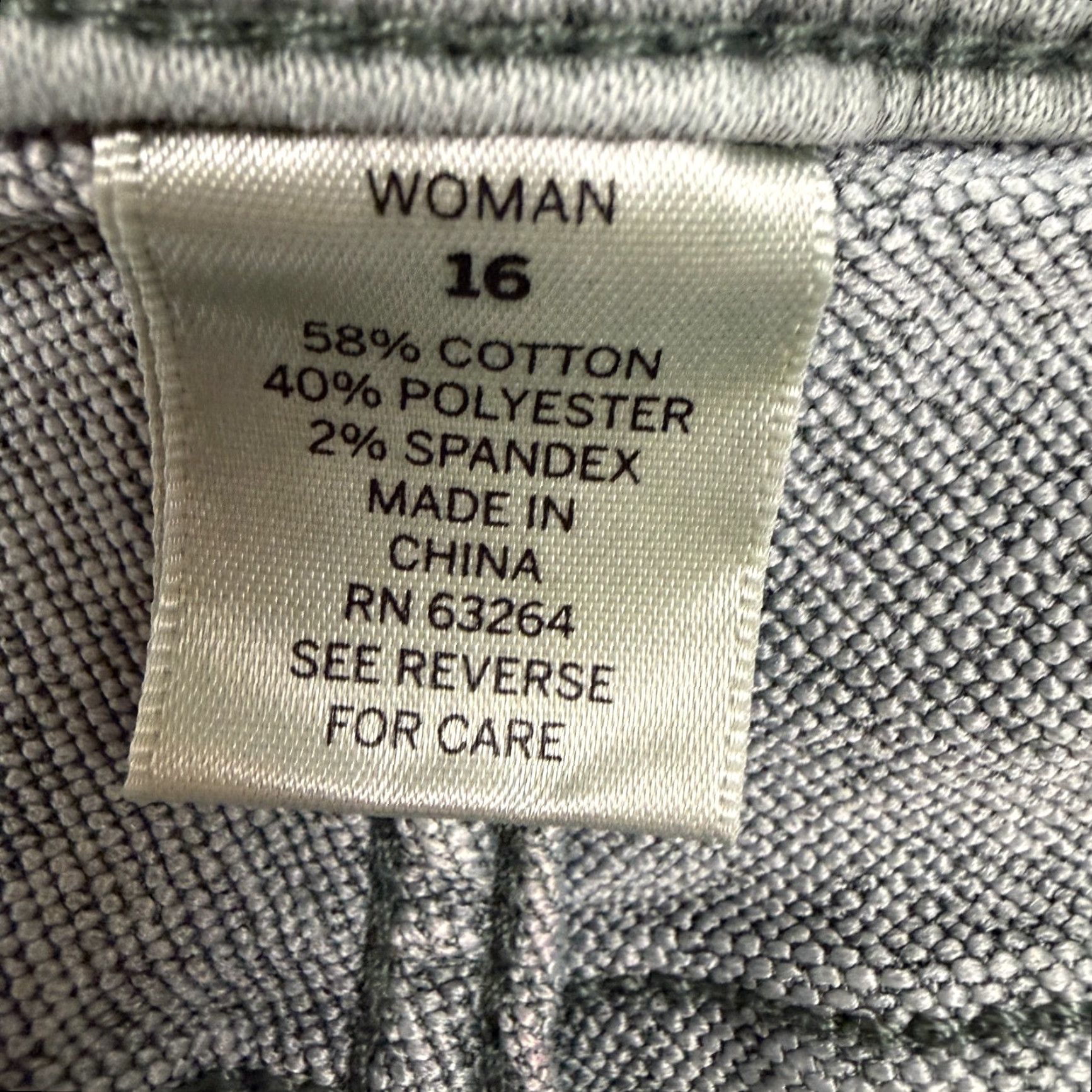 Vintage Dressbarn Jeans Womens 16W Straight Mid Rise Stretch Denim Green Pants Adult Plus Size 38x28 5-Pocket Coin Size 38" / US 16 / IT 52 - 7 Thumbnail
