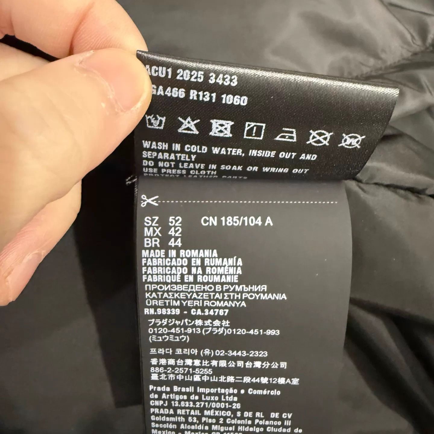 Prada Prada 26 New Black Triangle Logo Nylon Jacket 52 Unused Tags Size US L / EU 52-54 / 3 - 5 Thumbnail