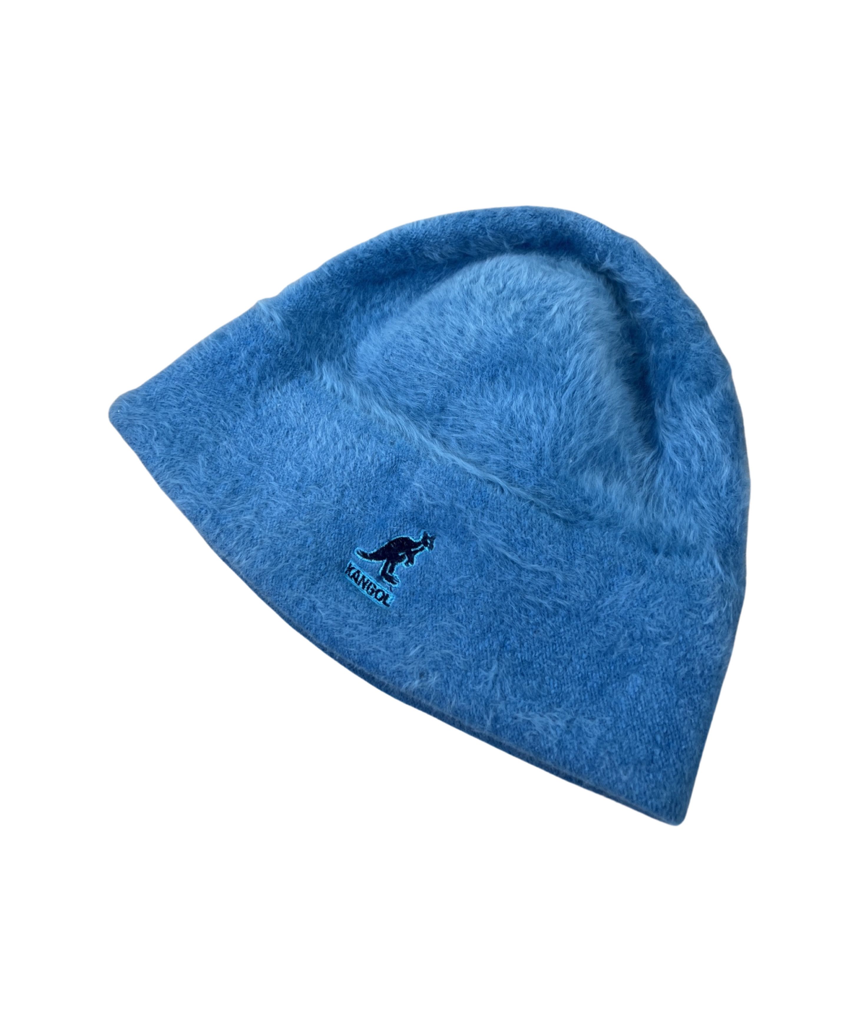 Kangol Vintage y2k Kangol Angora Mohair Blue Fuzzy Beanie Hat Size ONE SIZE - 1 Thumbnail