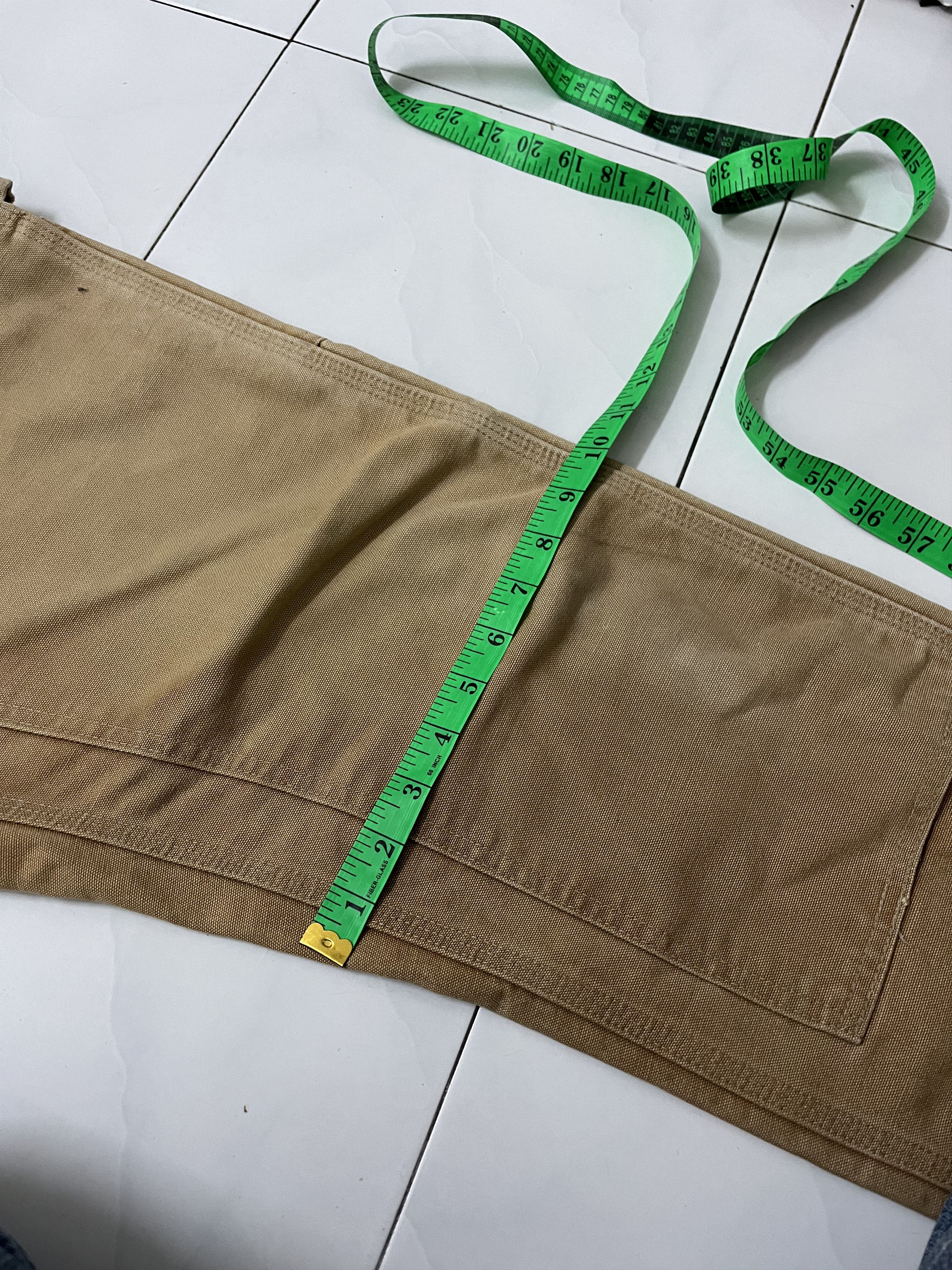 Carhartt Carhatt Double Knee Dungaree Sun Faded Distressed Pants Size US 34 / EU 50 - 18 Thumbnail