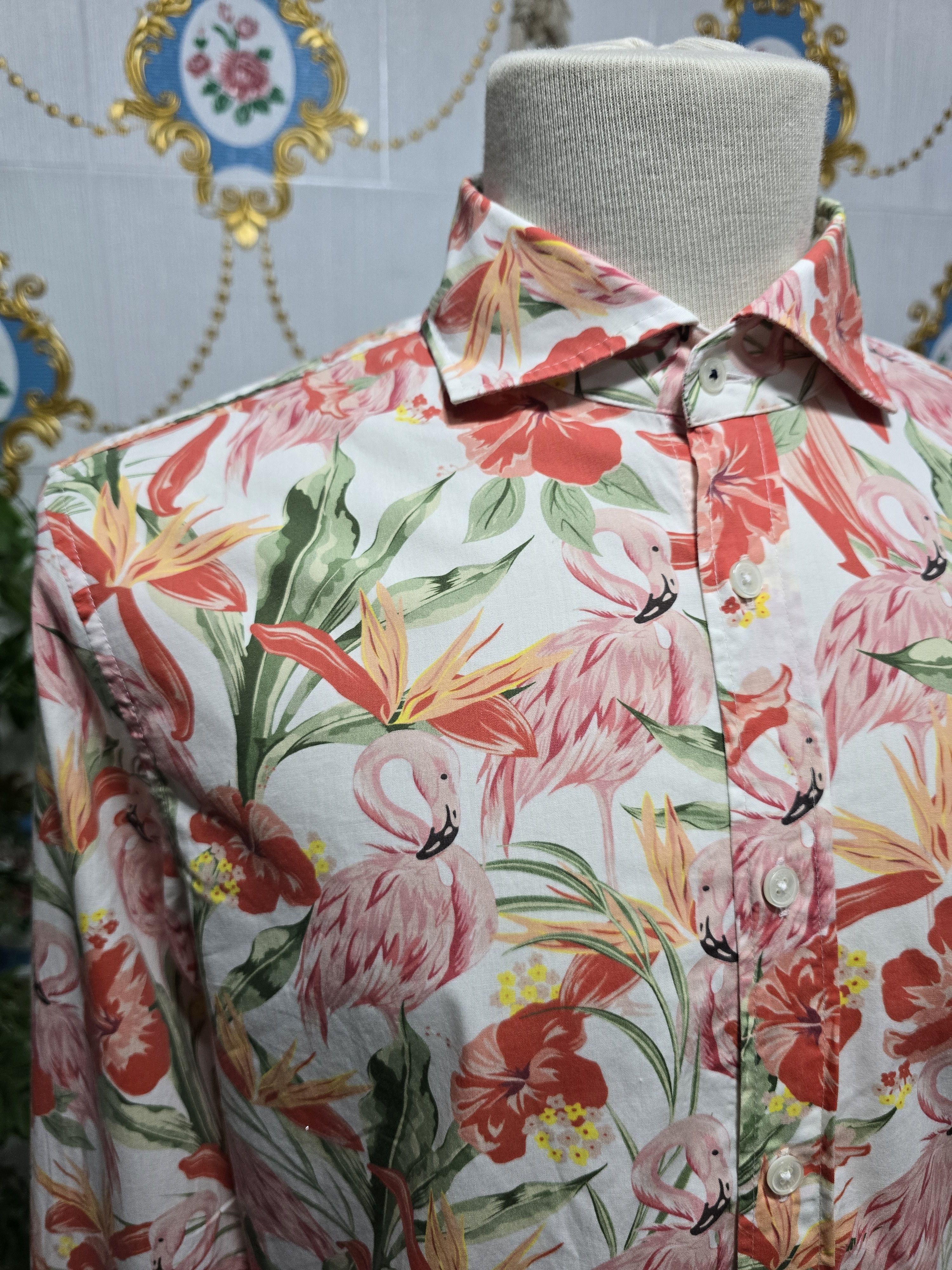 Joop! JOOP shirt size MEDIUM, new , flamingo pattern Size US M / EU 48-50 / 2 - 3 Thumbnail