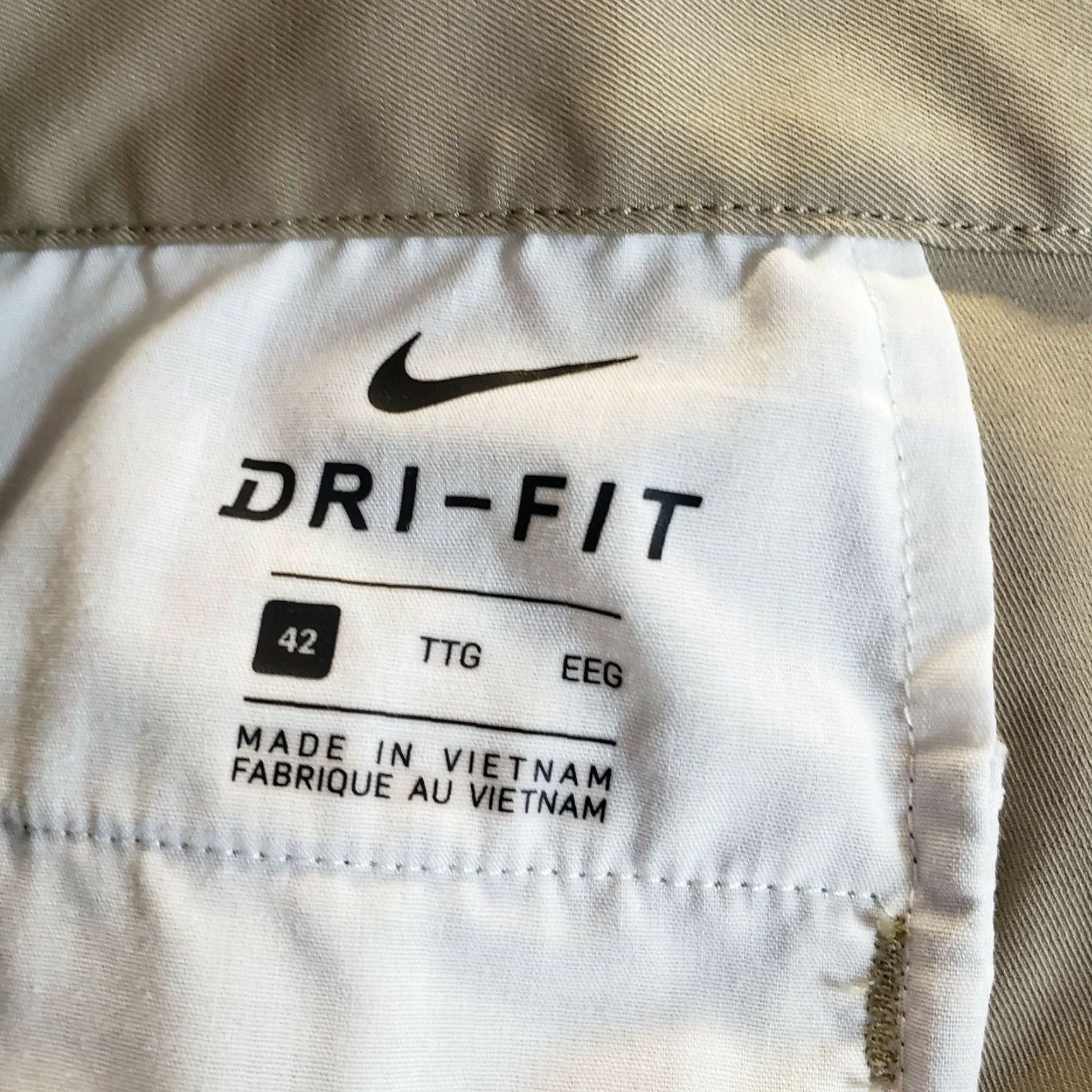 Nike Nike Dri-Fit Mens Shorts 42 Brown Polyester Blend Casual Size US 42 / EU 58 - 4 Thumbnail