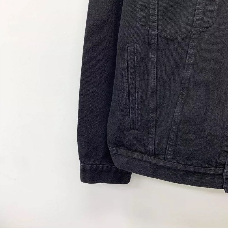 Balenciaga Balenciaga Black Logo Denim Jacket Long Sleeve-2505 Size US XS / EU 42 / 0 - 4 Thumbnail
