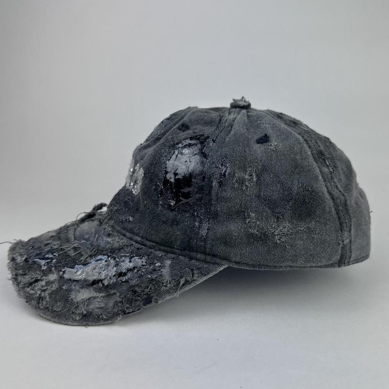 Other ASTROBOI* 'Muddy Paris' Black Distressed Rhinestone Hat Size ONE SIZE - 5 Thumbnail