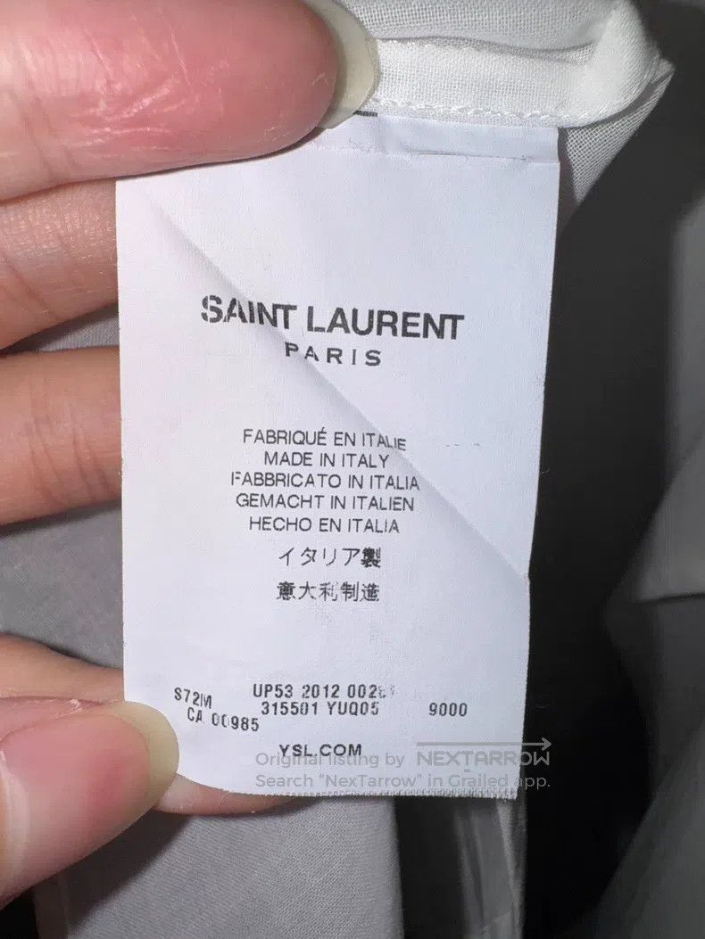 Saint Laurent Paris Saint Laurent Paris Soft cotton pure white accordion shirt Size S / US 4 / IT 40 - 7 Thumbnail
